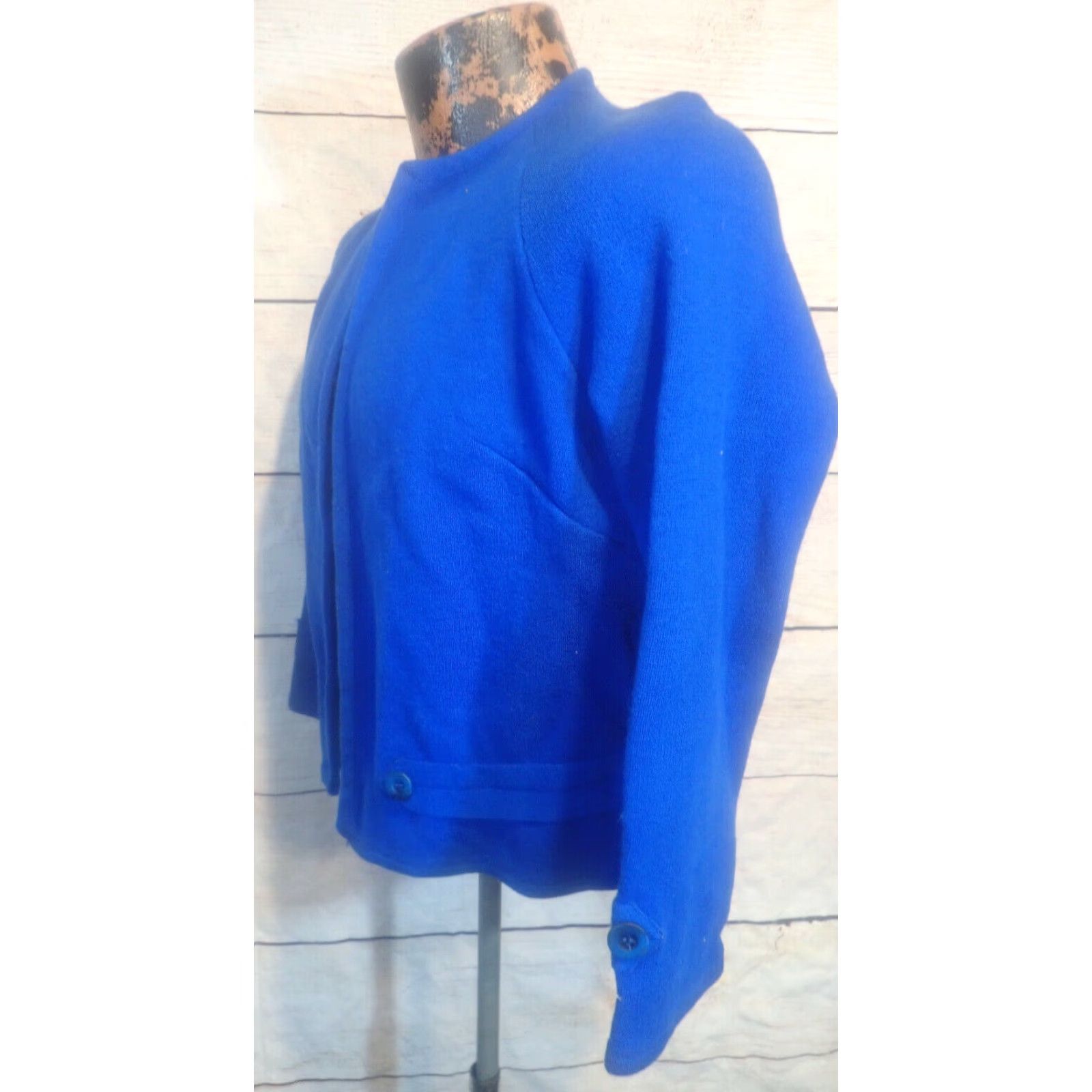 Catalina Vtg 60s Womens Catalina Wool Open Cardigan Sweater S Raglan sleeve Distressed Size S / US 4 / IT 40 - 2 Thumbnail