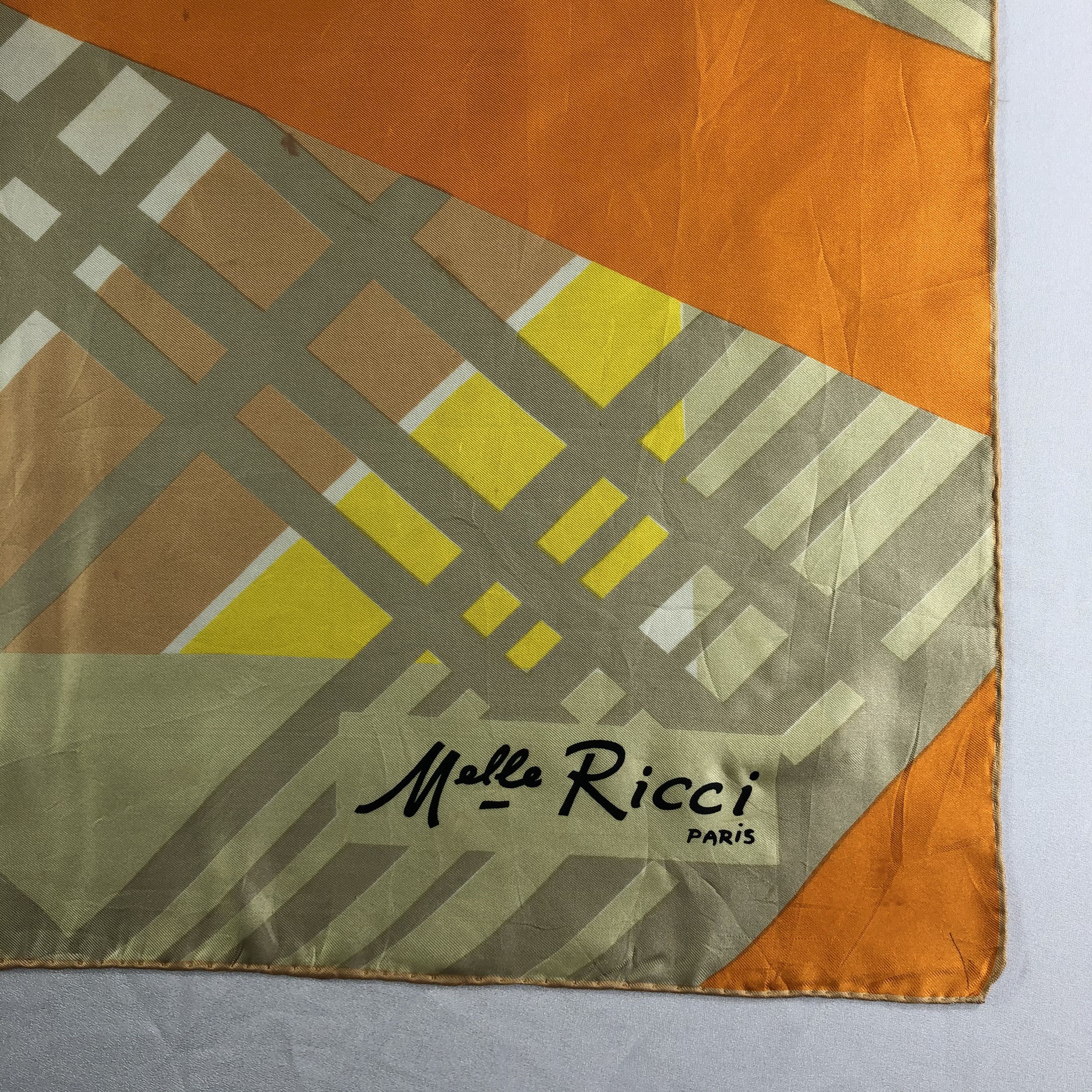 Vintage Vintage Melle Ricci Silk scarf Size ONE SIZE - 3 Thumbnail