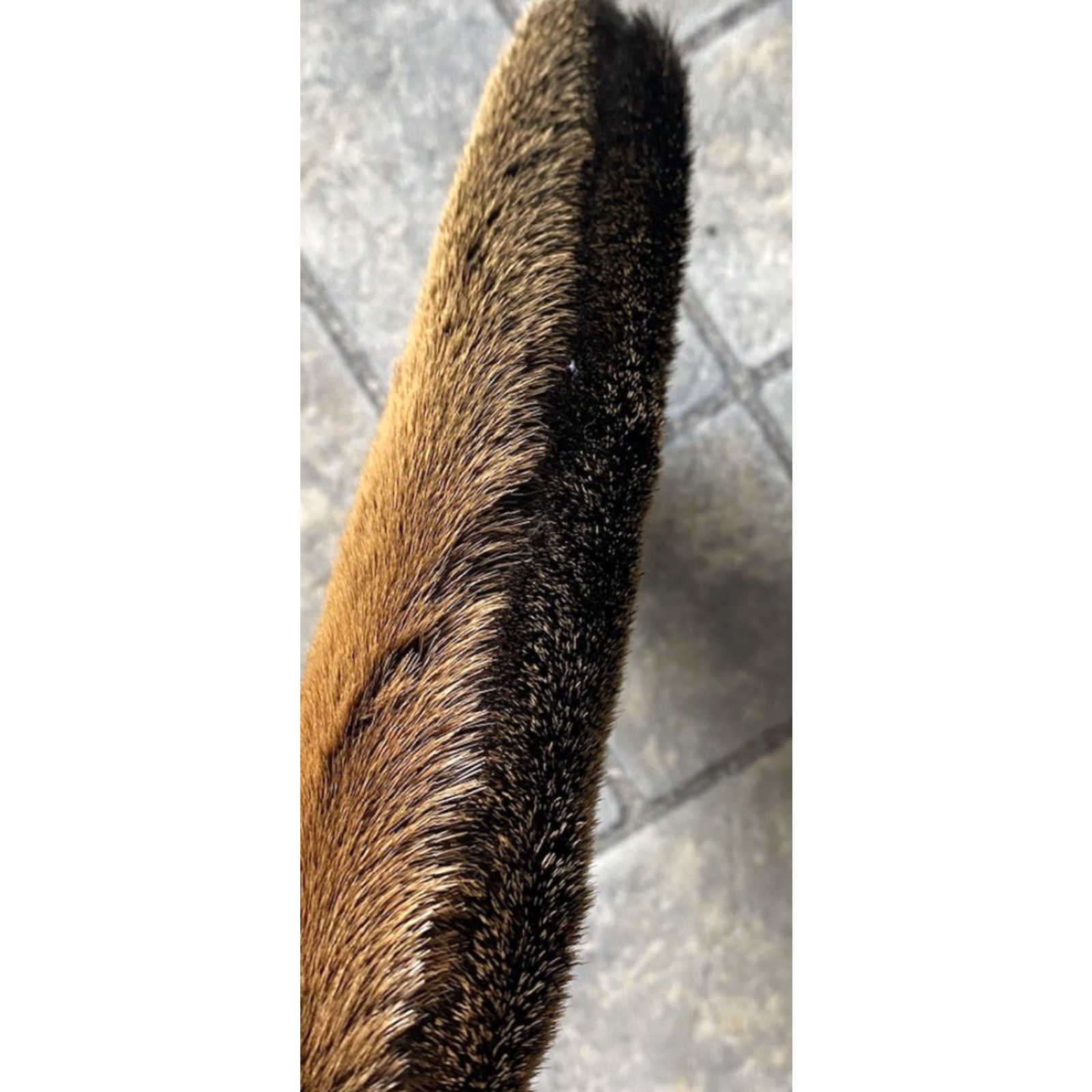 Vintage VINTAGE Henties Bay Namibia Fur Clutch Handbag With Zipper Clutch Women Brown Beige Fur Zip Size ONE SIZE - 6 Thumbnail