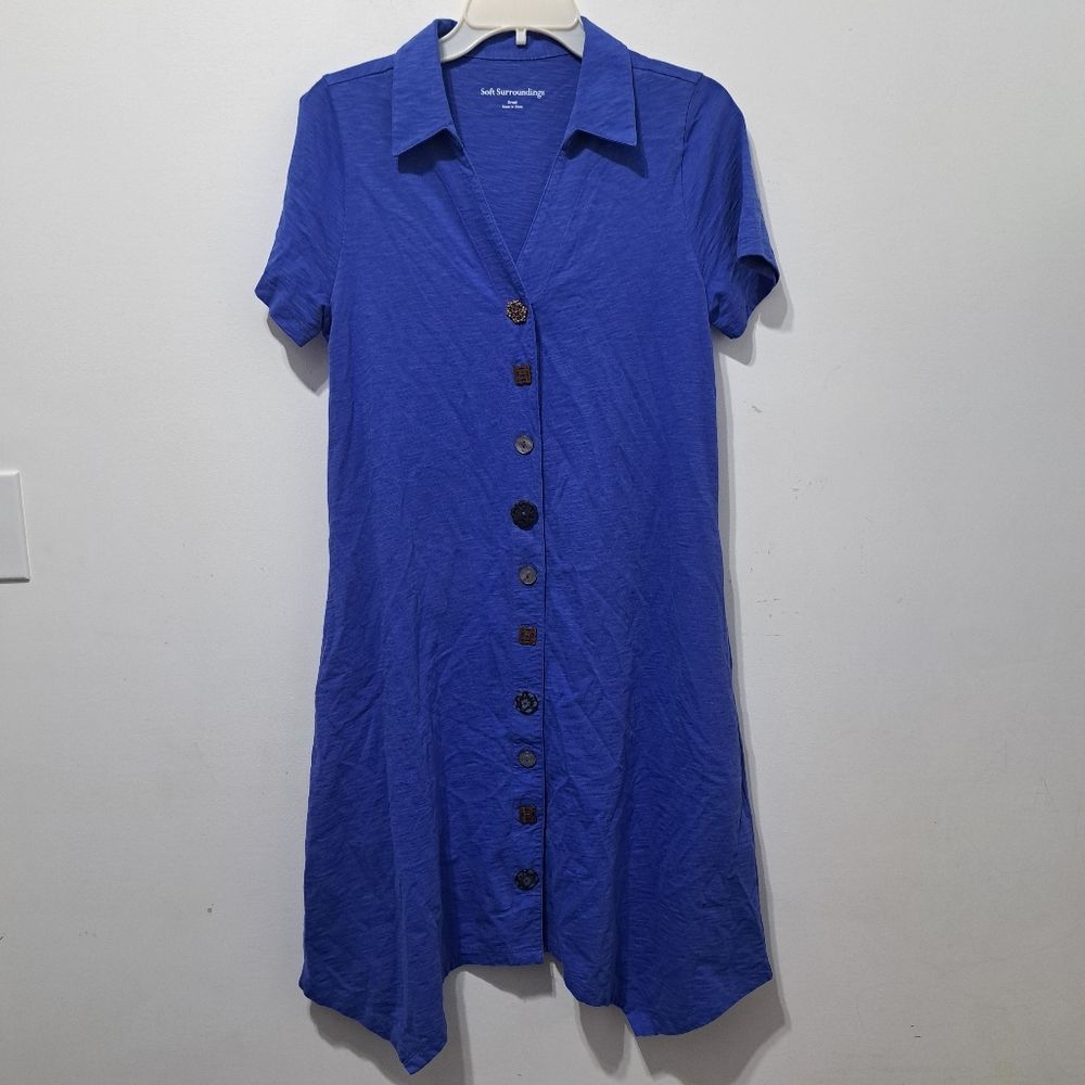 Other Soft Sorroundings Danielle Mixed Button Placket Trapezoid He Size S / US 4 / IT 40 - 12 Thumbnail