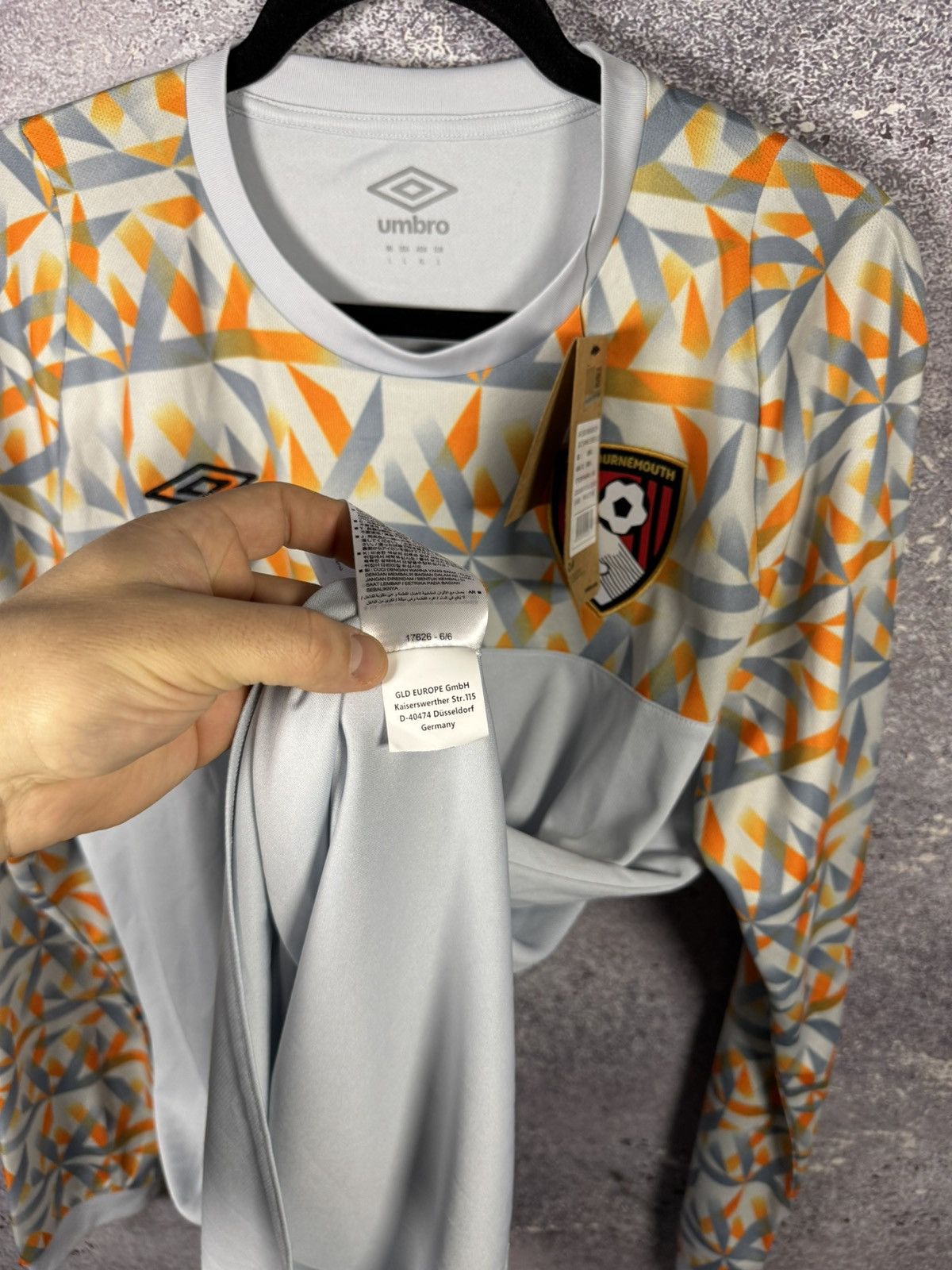 Umbro × Vintage NWT Bournemouth 2022/23 GK Away Umbro Jersey Blokcore Large Size US L / EU 52-54 / 3 - 13 Thumbnail