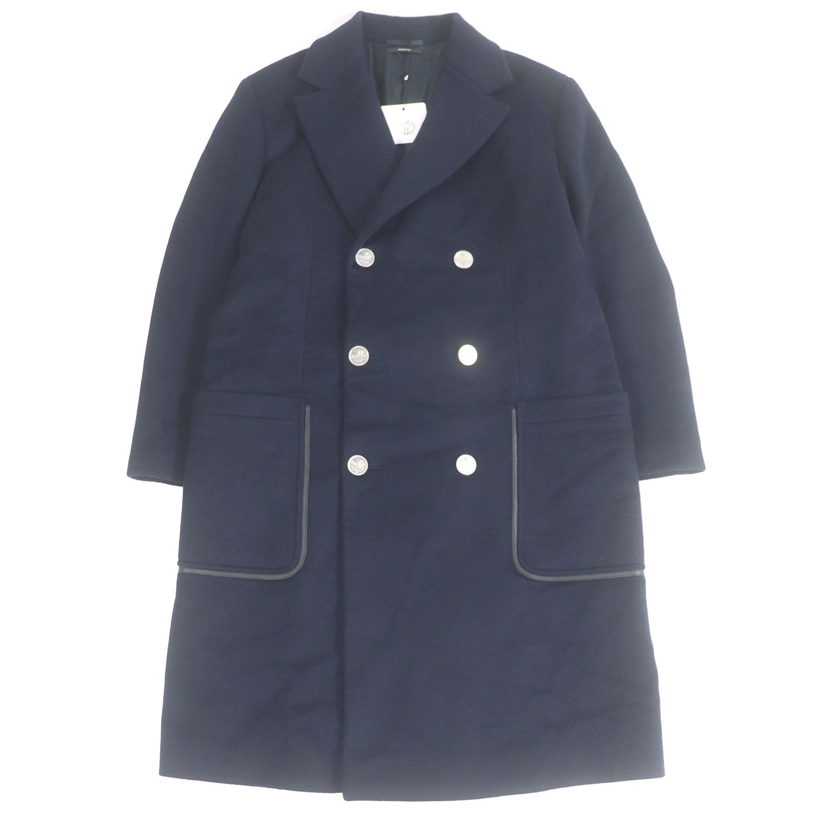 Hermes Hermes Hermes Chester Partial Lamb Leather Coat Leather Outerwear DUTY FREE for USA Size ONE SIZE - 1 Thumbnail