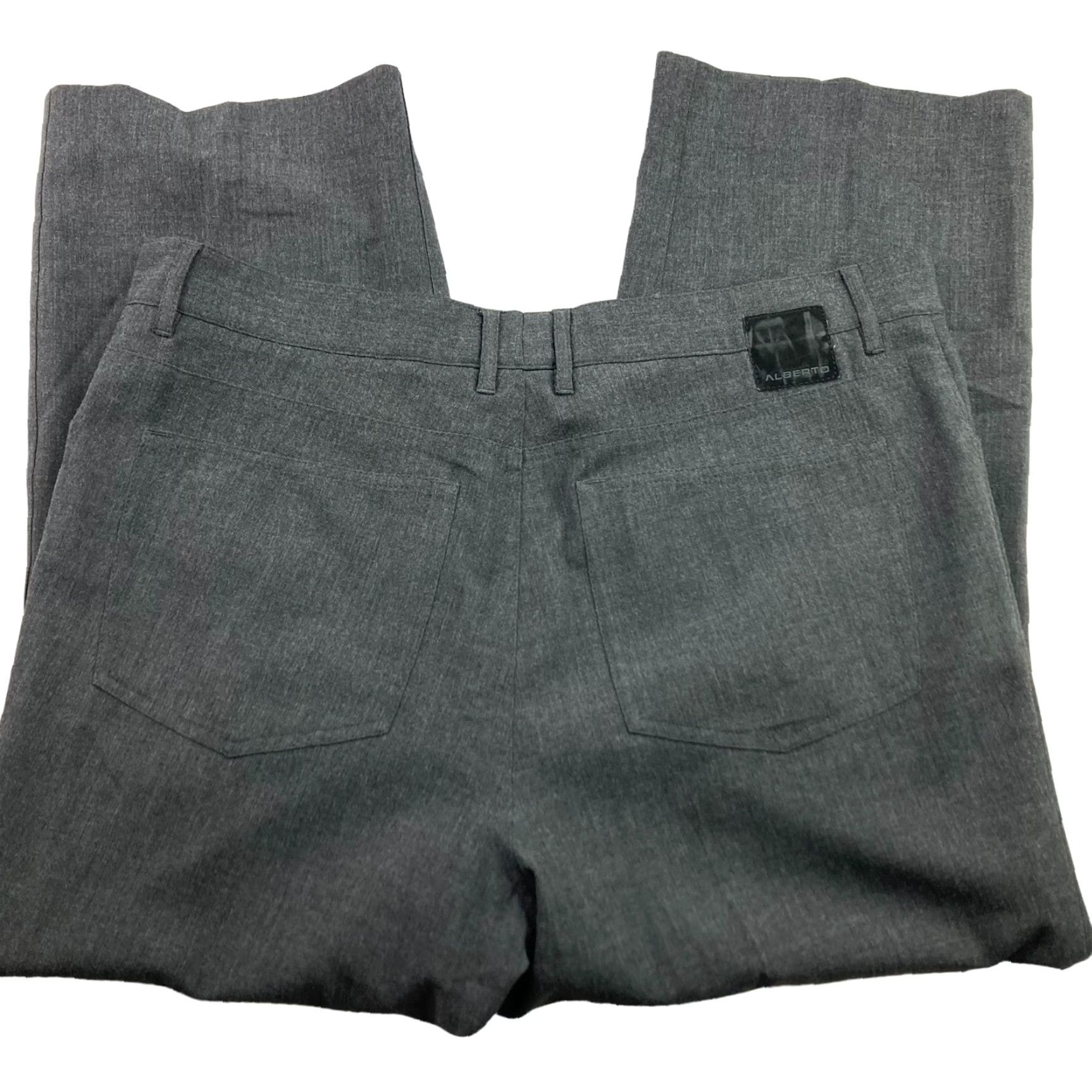Vintage ALBERTO Men’s Dress Pants Flat Front Comfort Fit Dark Gray 38x26 Regular Waist 38 Inseam 26 Pants Mens Dress Pants Gray Flat Front Comfort Fit 38x26 Size US 38 / EU 54 - 3 Thumbnail