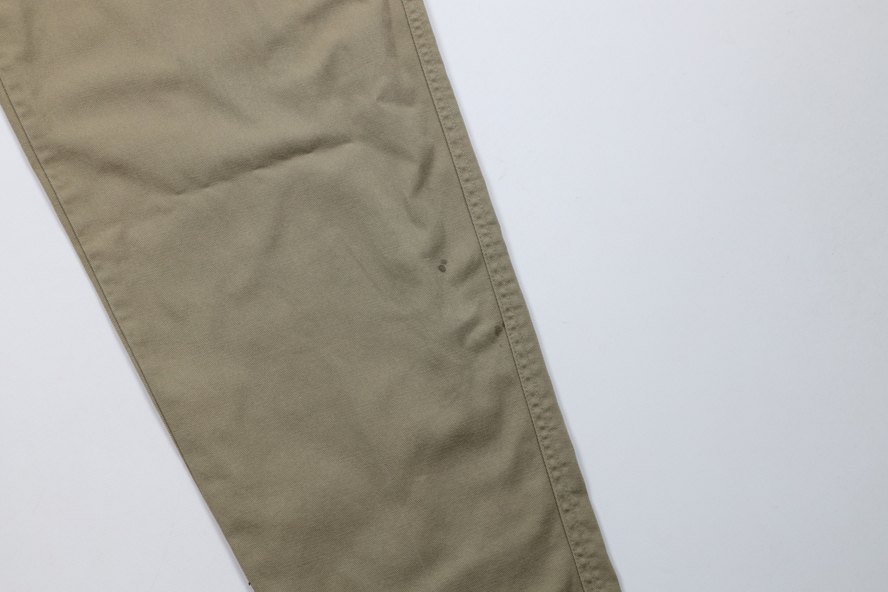 Vintage Vintage 90s Streetwear Pleated Tapered Leg Chino Pants Beige Size US 30 / EU 46 - 5 Thumbnail
