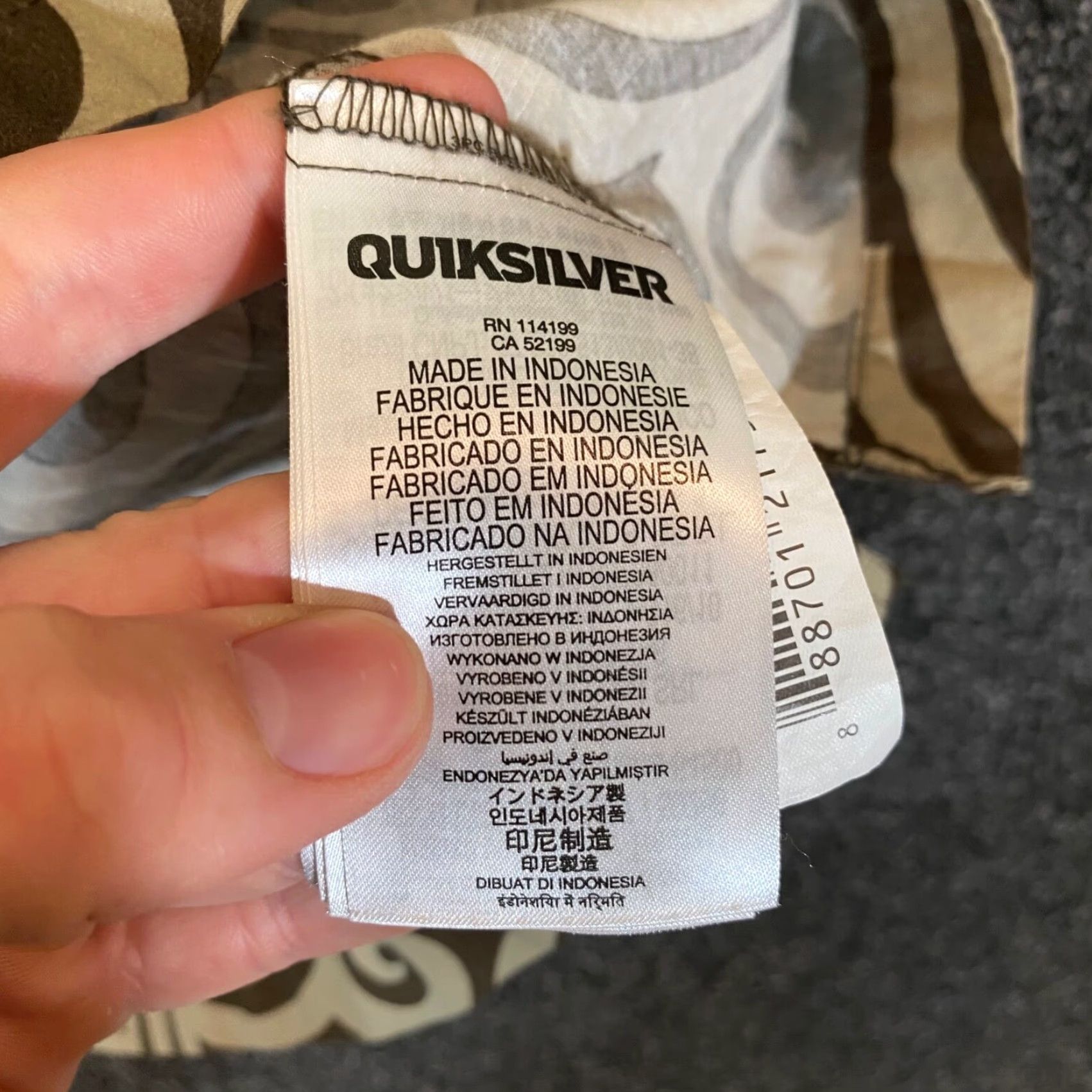 Quiksilver Quiksilver Shirt Mens XL Brown Geometric Button Up Outdoors L/S Pocket Size US XL / EU 56 / 4 - 6 Thumbnail