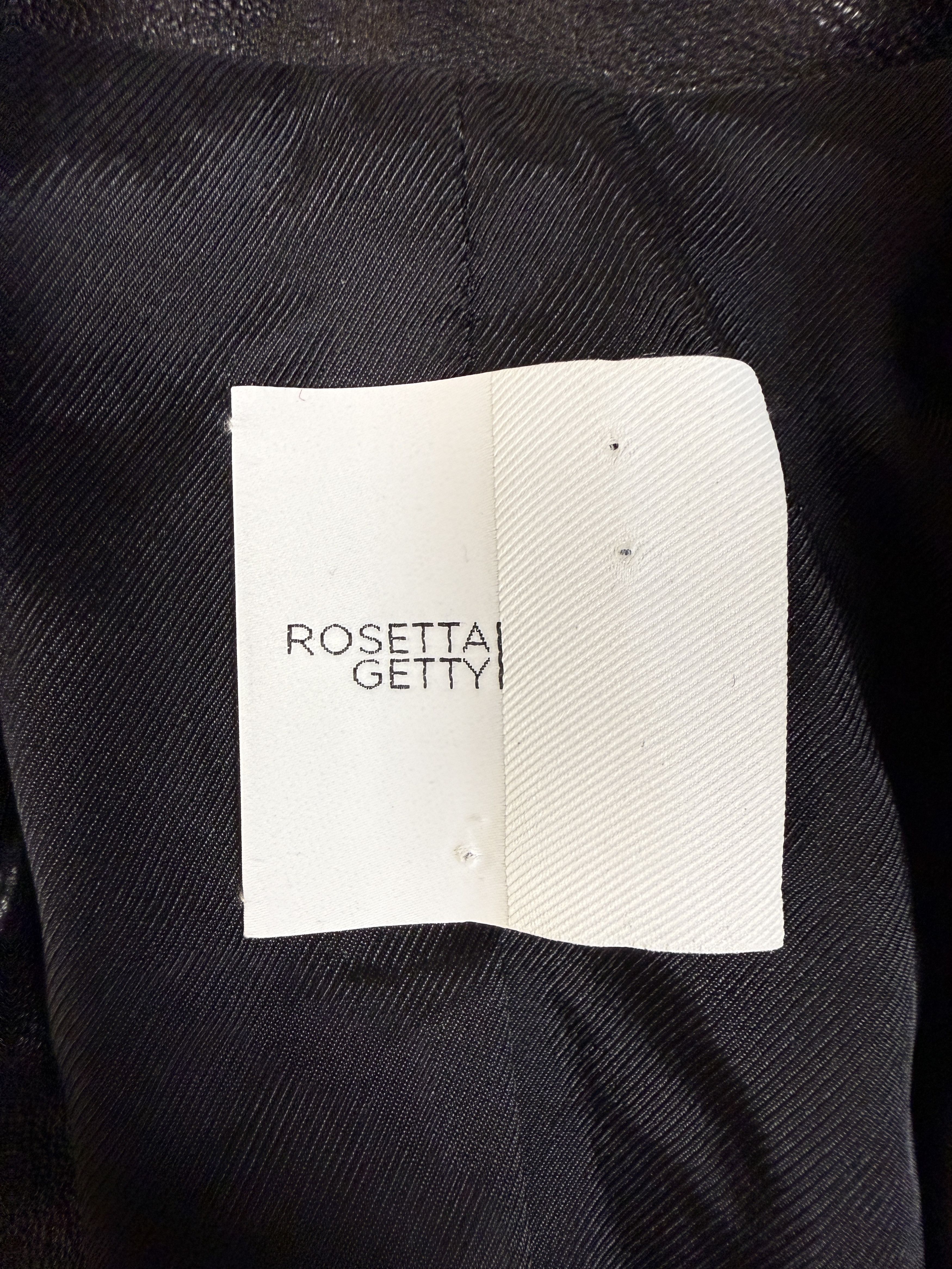 Rosetta Getty $3900 Rosetta Getty Peak Lapel Leather Blazer Jacket Size S / US 4 / IT 40 - 8 Thumbnail