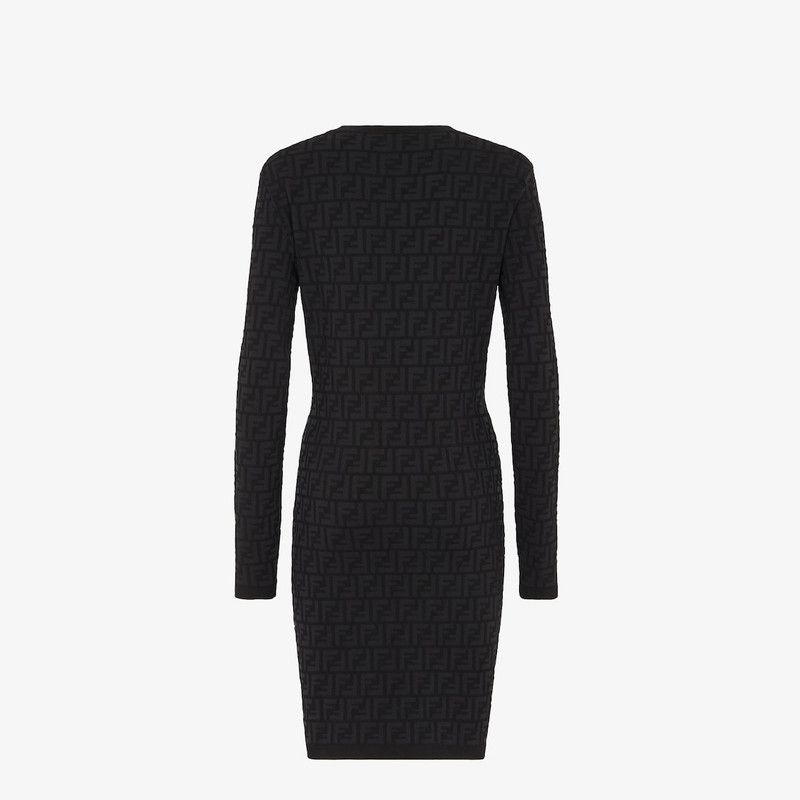 Fendi o1s1wg110326 Dress in Black Size S / US 4 / IT 40 - 2 Thumbnail