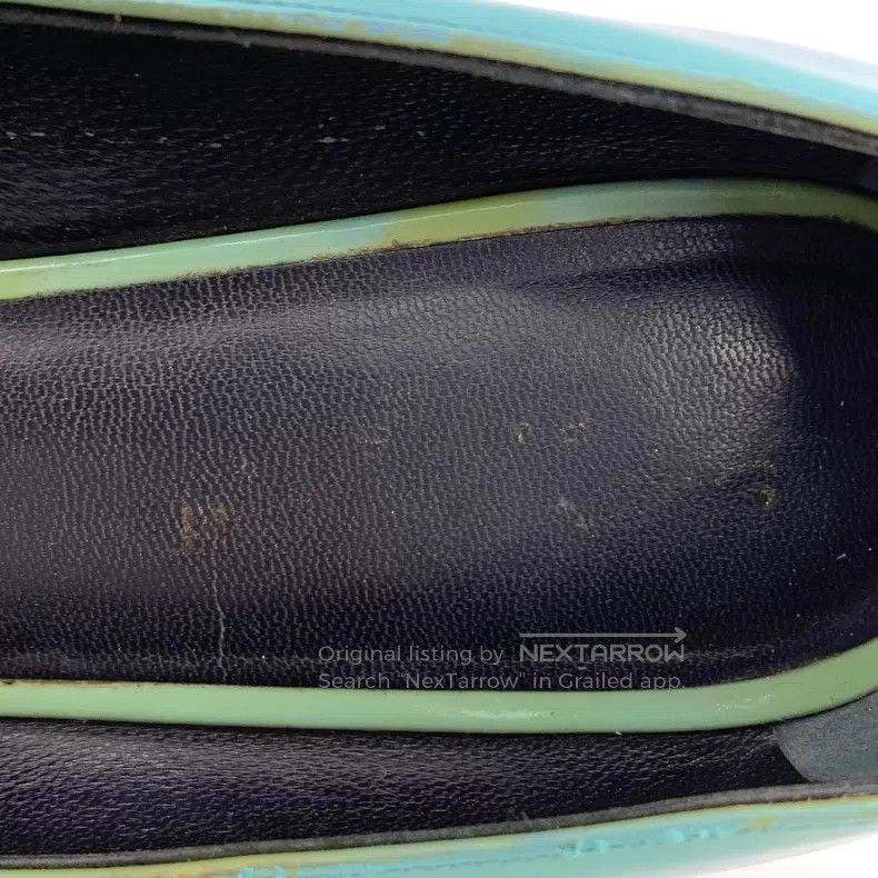 Saint Laurent Paris Saint Laurent Paris Light Blue Leather Pointed Toe High He Size US 8 / IT 38 - 7 Thumbnail