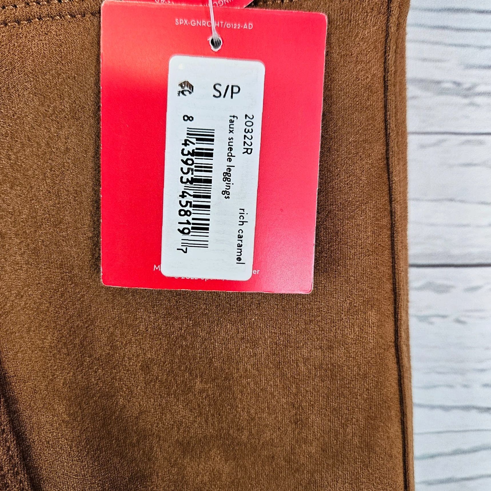 Spanx Spanx Leggings Womens Faux Suede Sz S Rich Caramel Pull On Mid Rise Brown Size 28" / US 6 / IT 42 - 7 Thumbnail
