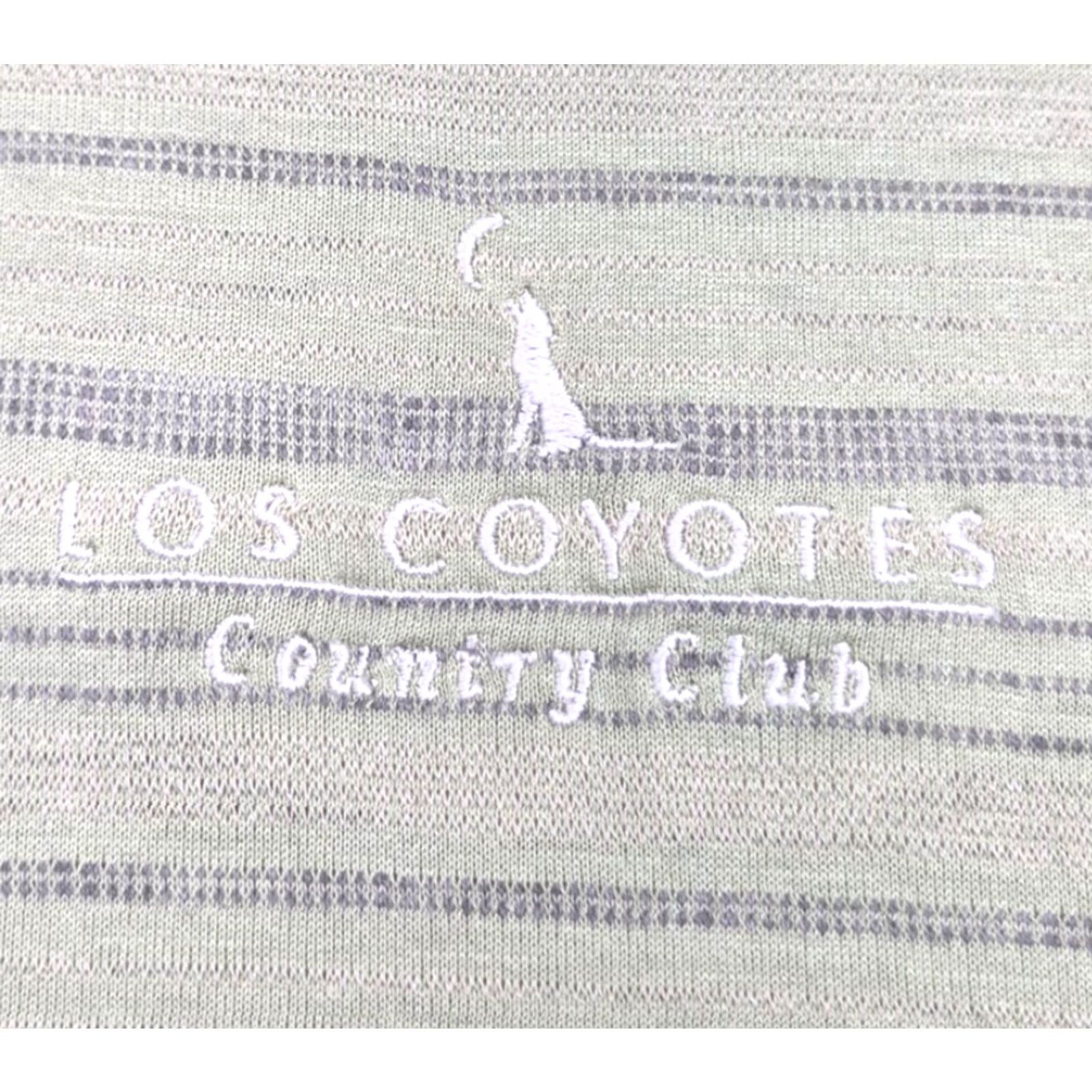 Nike Nike Golf Polo Shirt Mens XL Green Stripe Los Coyotes Country Club Cotton Knit Size US XL / EU 56 / 4 - 5 Thumbnail