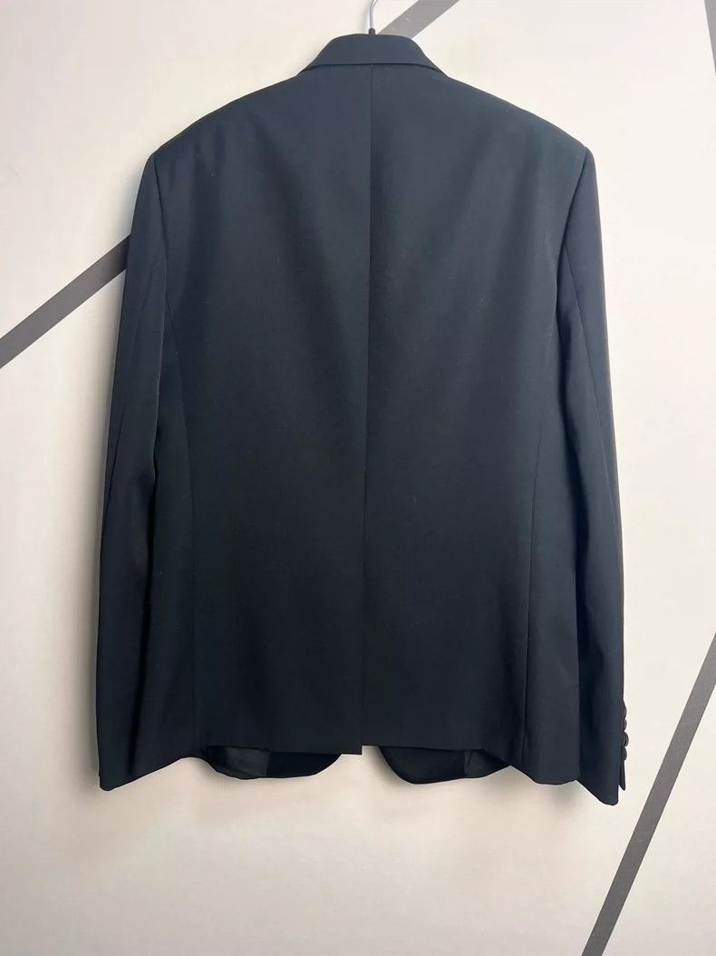 Saint Laurent Paris Saint Laurent Paris Spring/Summer 19 Satin Sword Collar Woo Size 48R - 2 Thumbnail