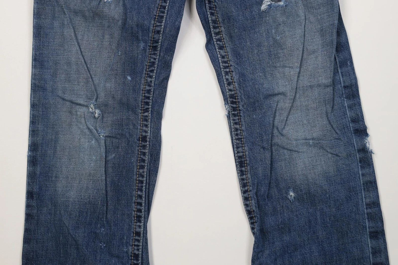 Ariat Ariat M3 Loose Fit Thick Stitch Wide Leg Denim Jeans Blue Size US 29 - 3 Thumbnail