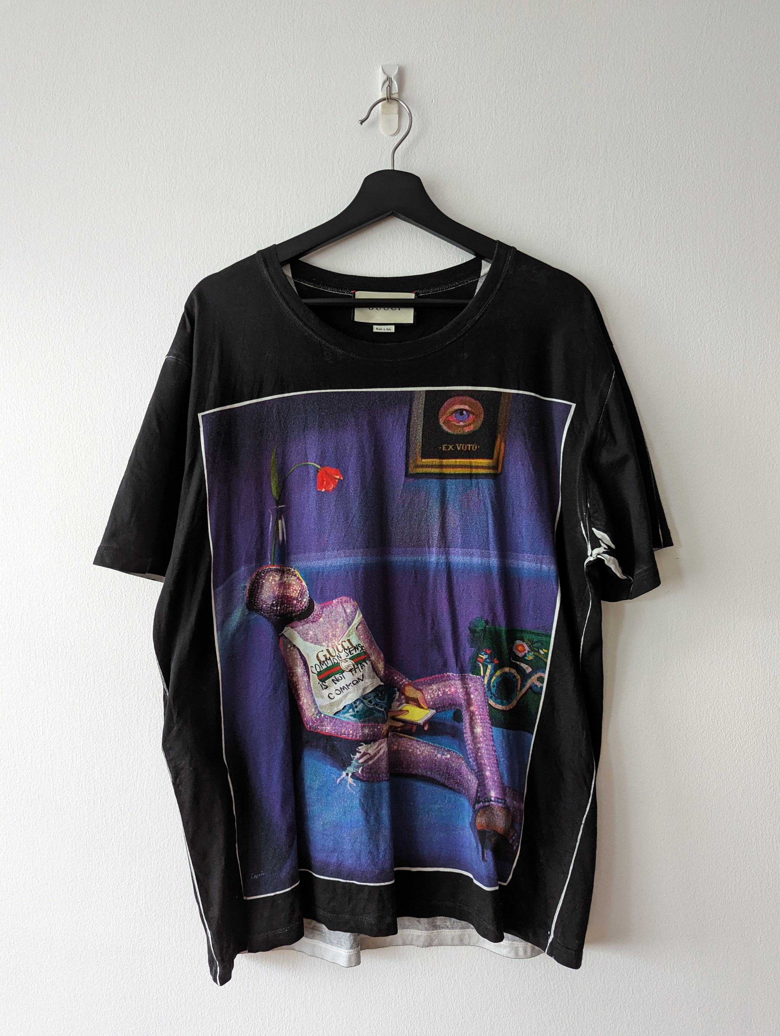 Gucci Garment Dyed and Printed Tee Size US L / EU 52-54 / 3 - 1 Thumbnail