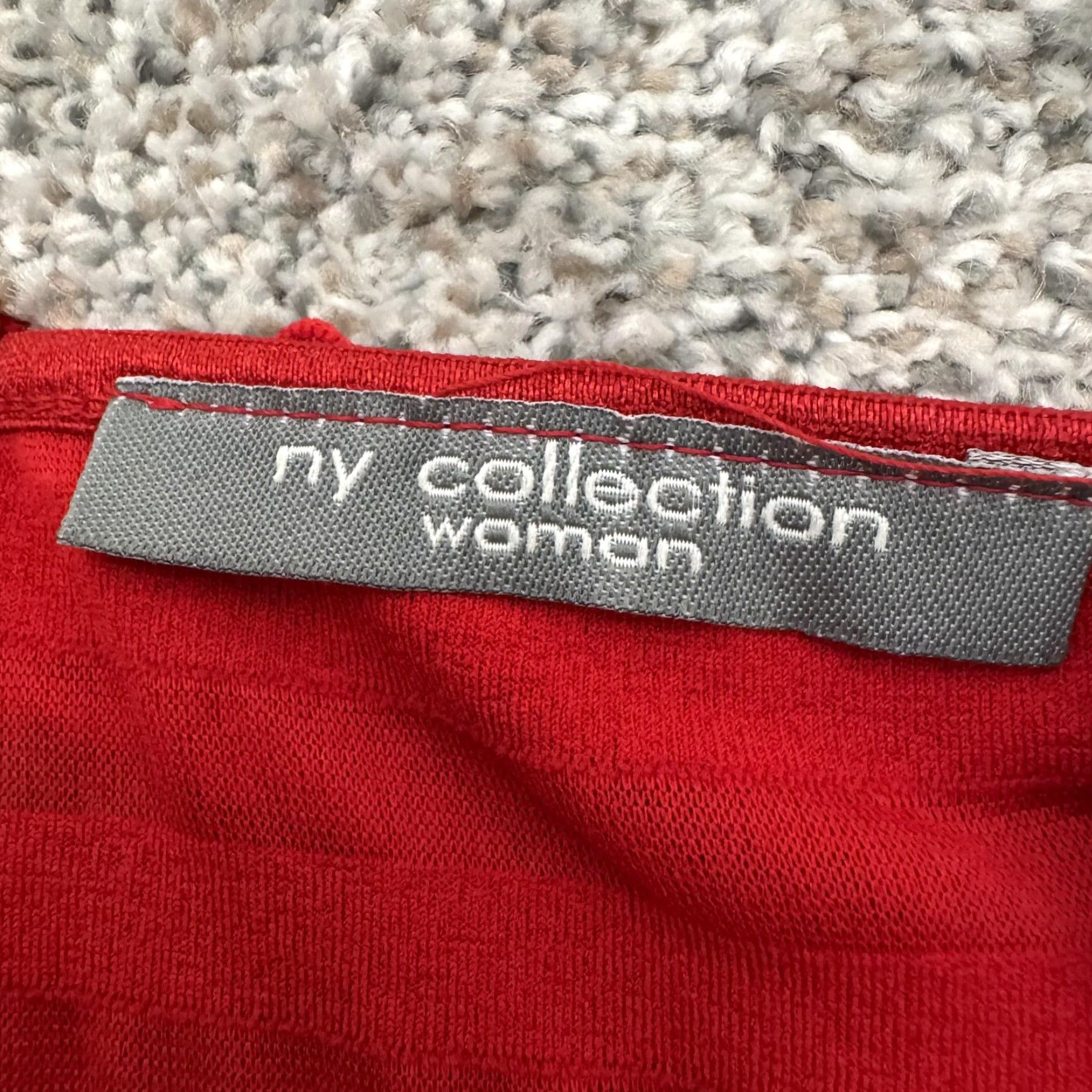 Vintage NY Collection Blouse 3X Plus Red Ruffles Holiday Christmas Boho Office Shirt Womens Size XXL / US 16-18 / IT 52-54 - 6 Thumbnail