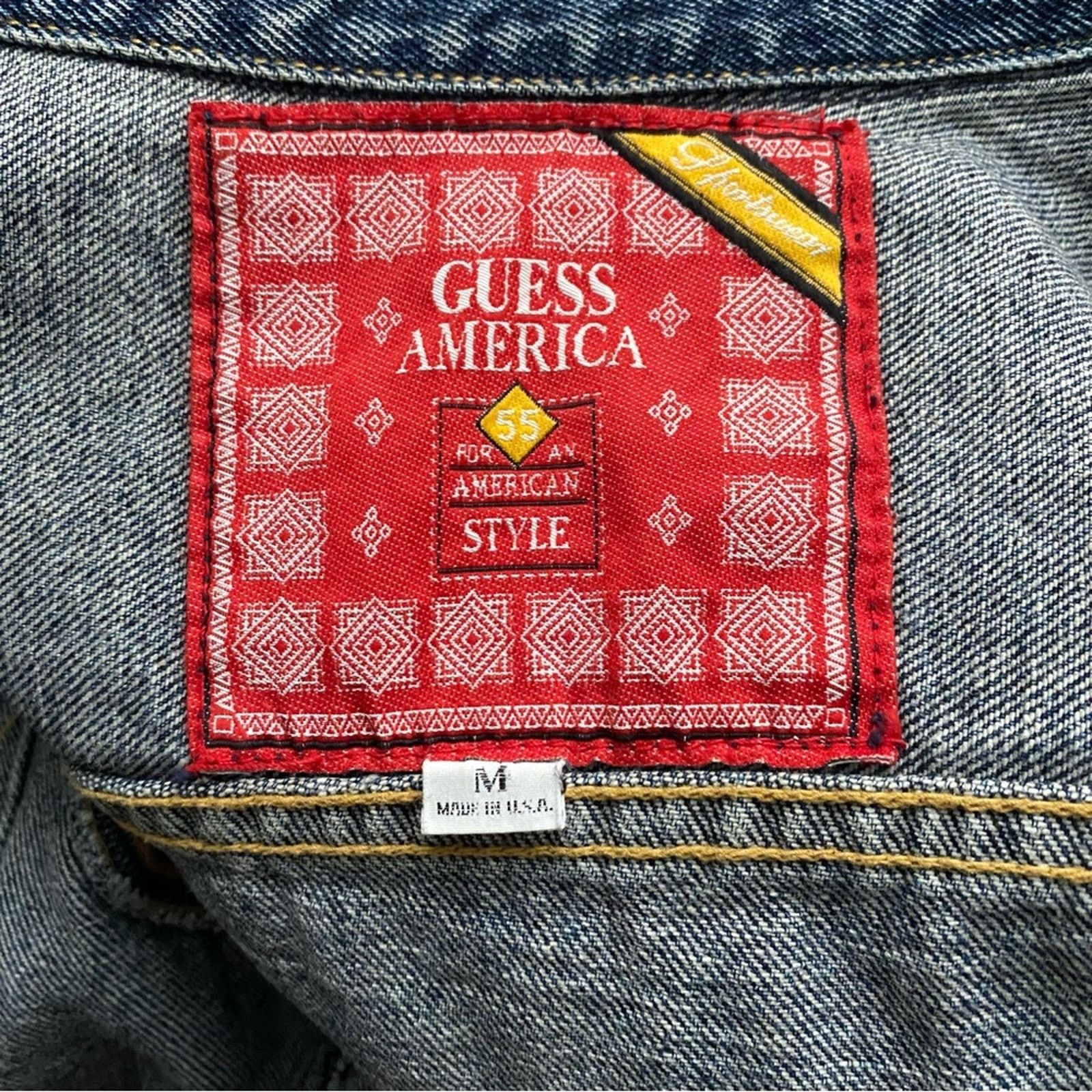 Guess Guess Vintage 90’s Denim Jacket Size M / US 6-8 / IT 42-44 - 8 Thumbnail