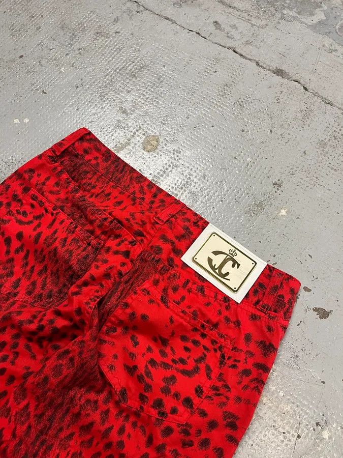 Just Cavalli SS2009 Cavalli Red & Black Leopard Pants Size 27" / US 4 / IT 40 - 8 Thumbnail