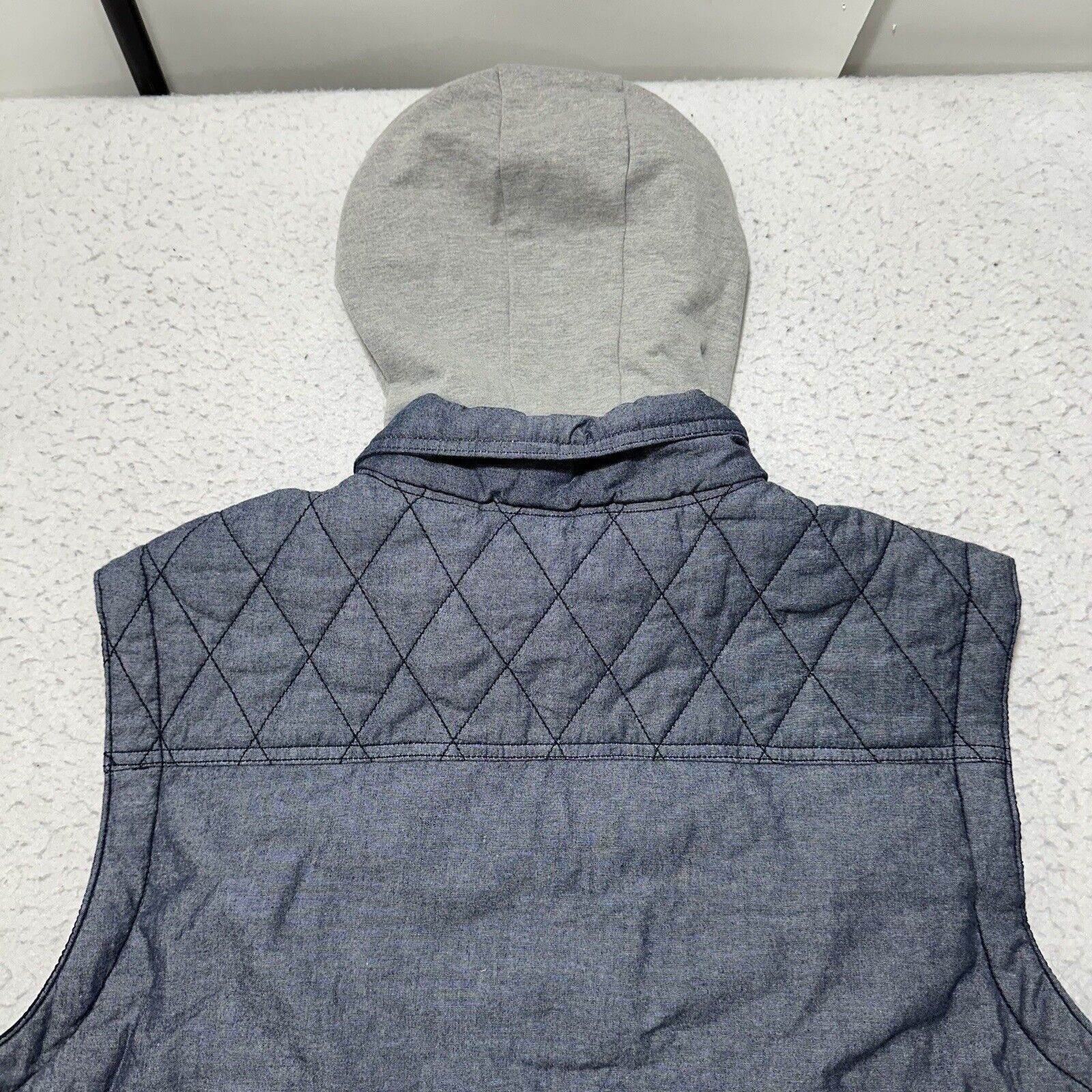 Bar III Bar III XXL Hooded Vest Sleeveless Jacket Quilted Navy Blue Size XXL / US 16-18 / IT 52-54 - 11 Thumbnail