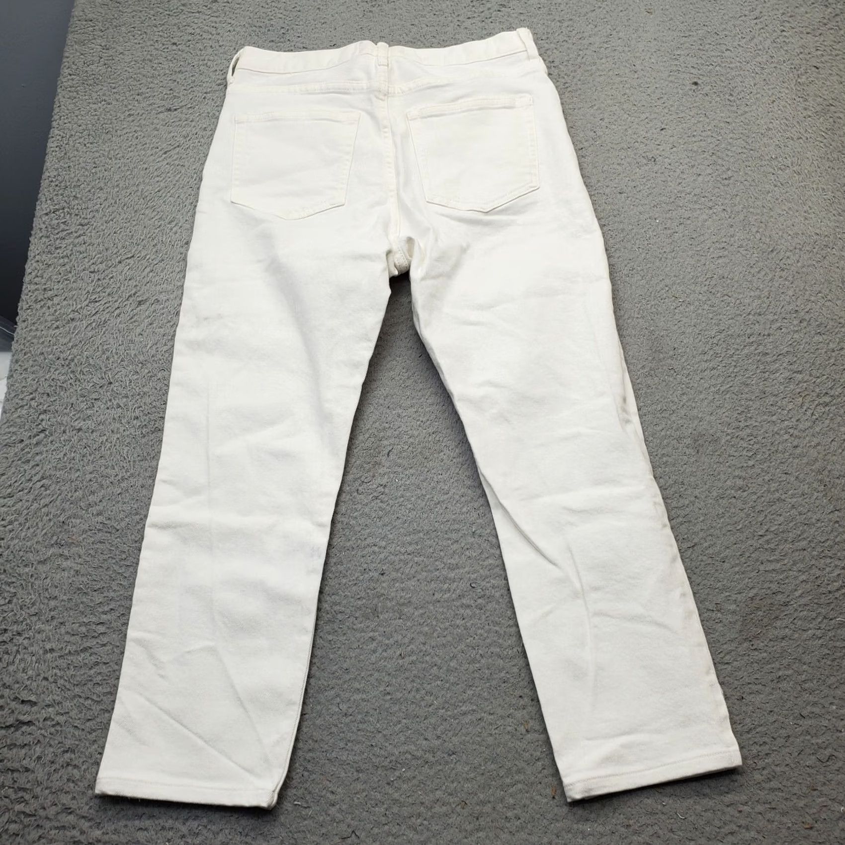Everlane Everlane Skinny Jeans Womens 28 White Denim High Rise Slit Ankle 5-Pocket Design Women Size 28 White Denim 5-Pocket Design Jeans (Vintage: No) Size 28" / US 6 / IT 42 - 2 Thumbnail
