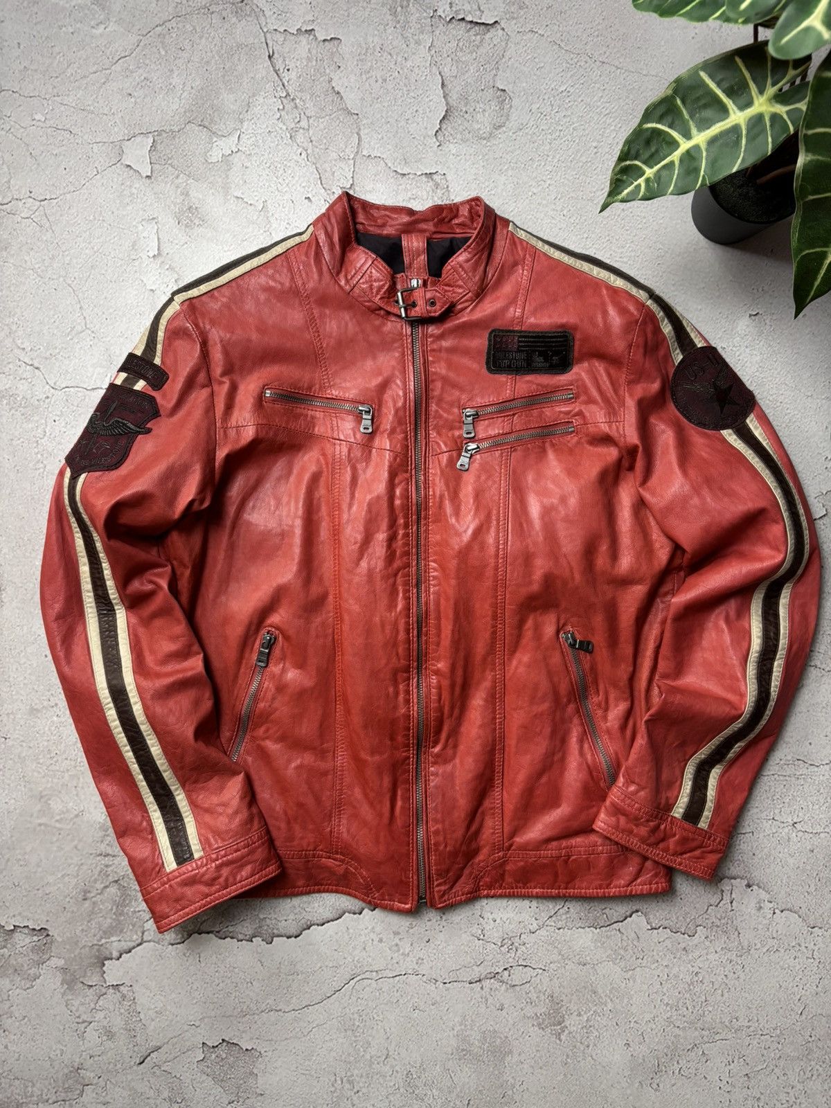 Genuine Leather MILESTONE real Leather jacket in lamb Nappa eu 52 us L Size US L / EU 52-54 / 3 - 1 Thumbnail