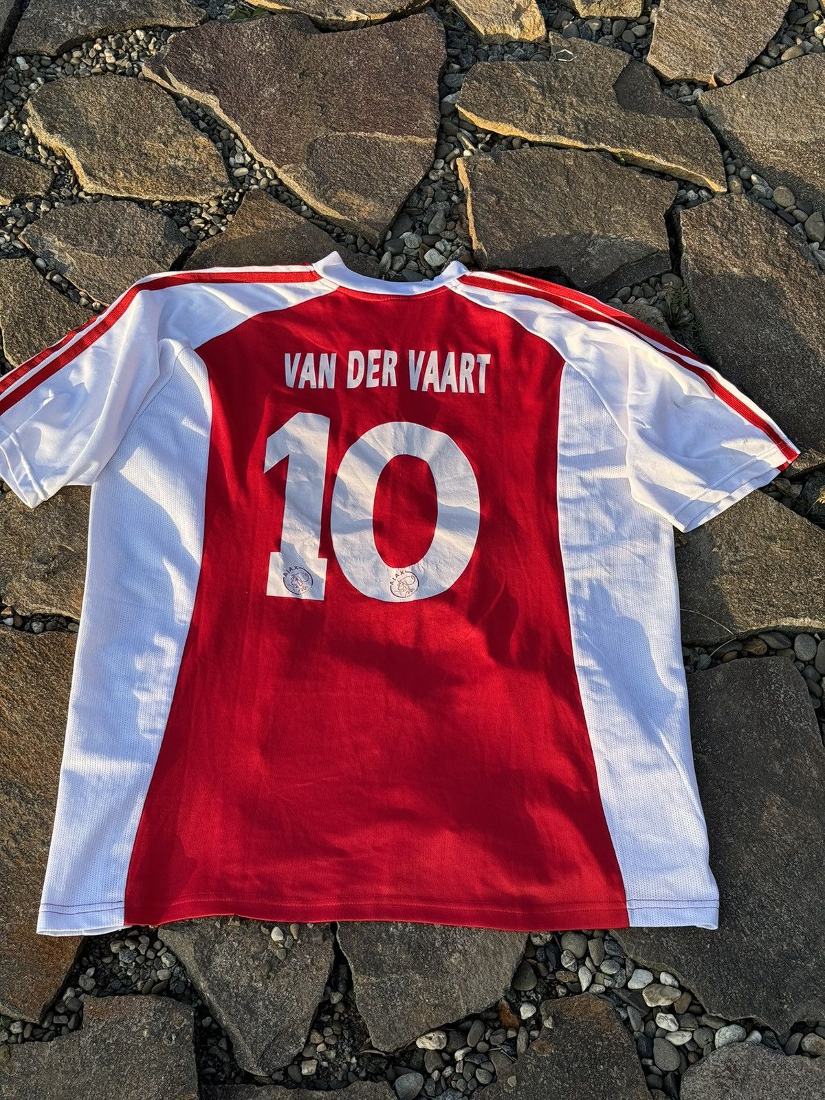 Adidas 2003 Adidas Ajax #10 VanDerVaart vintage soccer jersey Size US L / EU 52-54 / 3 - 11 Thumbnail