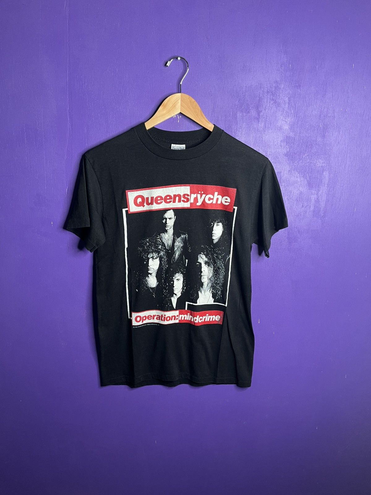 Band Tees × Vintage Vintage 1988 Queensrÿche mindcrime tour t-shirt Size US M / EU 48-50 / 2 - 1 Thumbnail