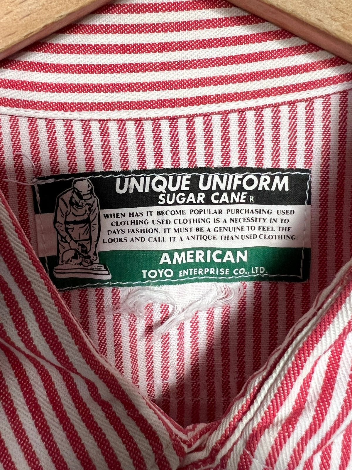 Sugar Cane Vintage Sugar Cane Hickory Stripe Workshirt Size US XL / EU 56 / 4 - 9 Thumbnail