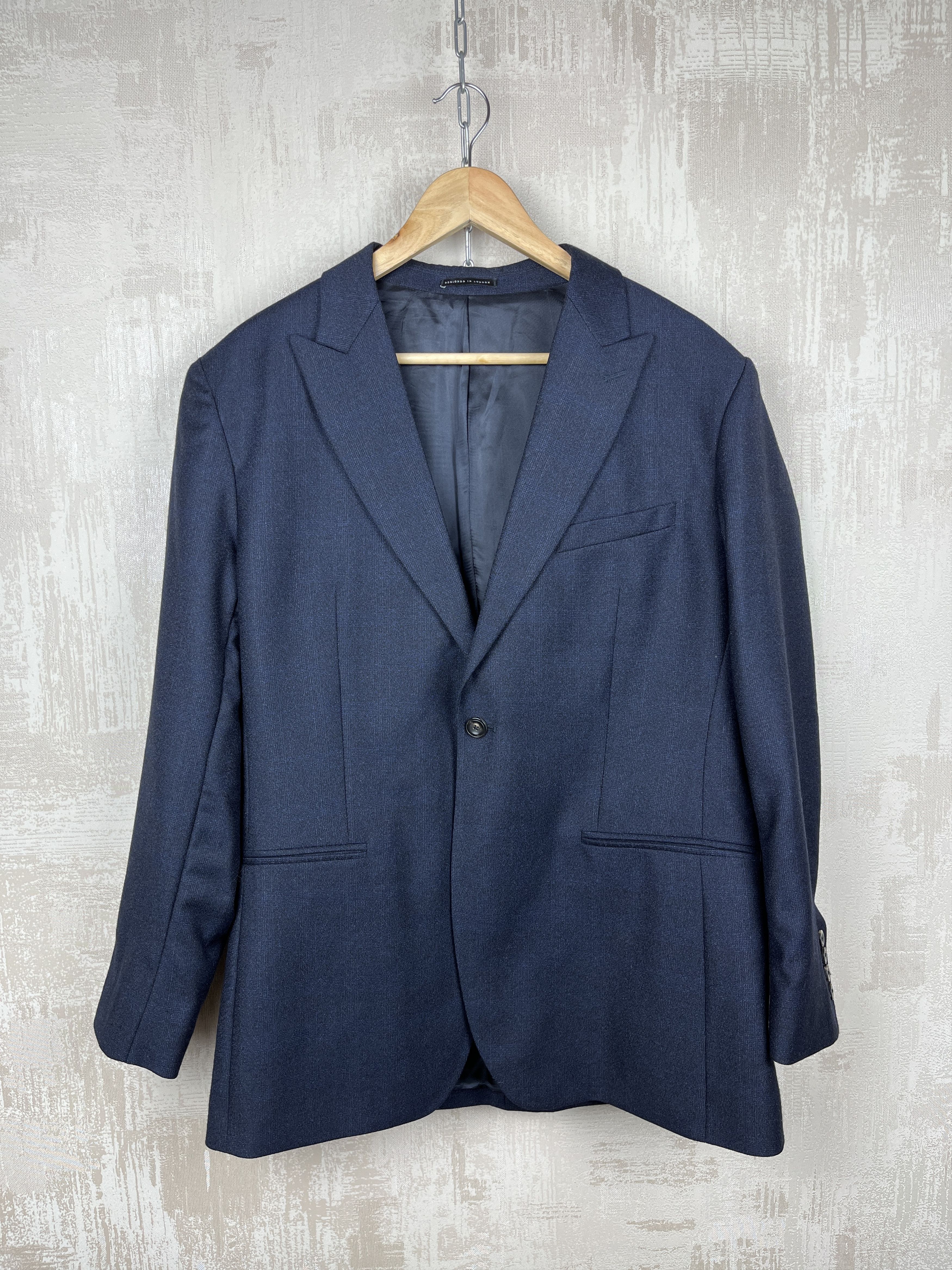 Reiss Reiss Wool Balzer Jacket Sport Coat One Button Chest 42 inch Size 42R - 2 Thumbnail