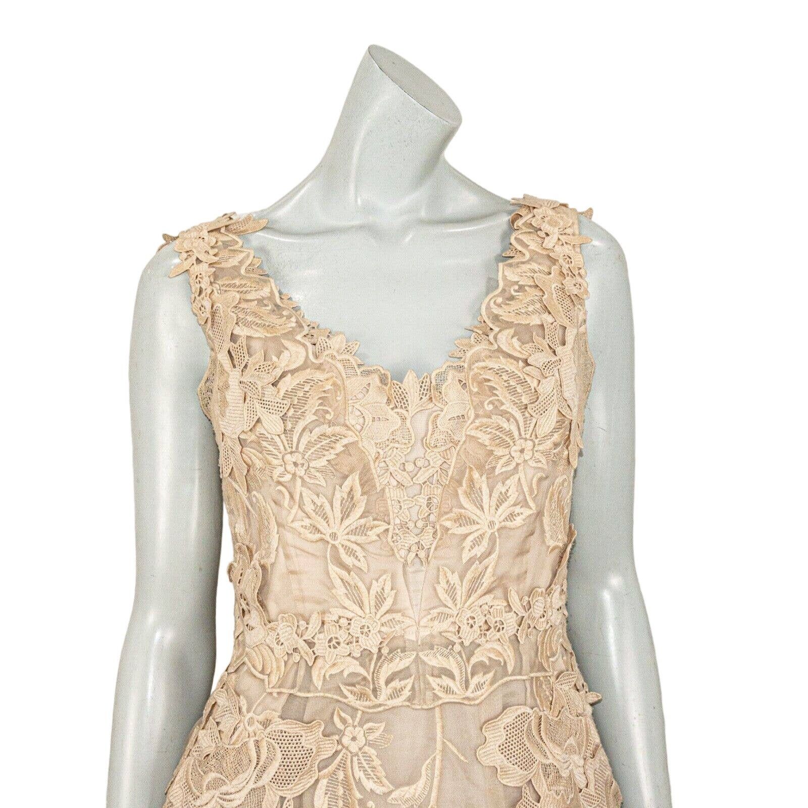 KOBI HALPERIN KOBI HALPERIN Emme Lace Dress in Champagne beige Size M / US 6-8 / IT 42-44 - 8 Thumbnail