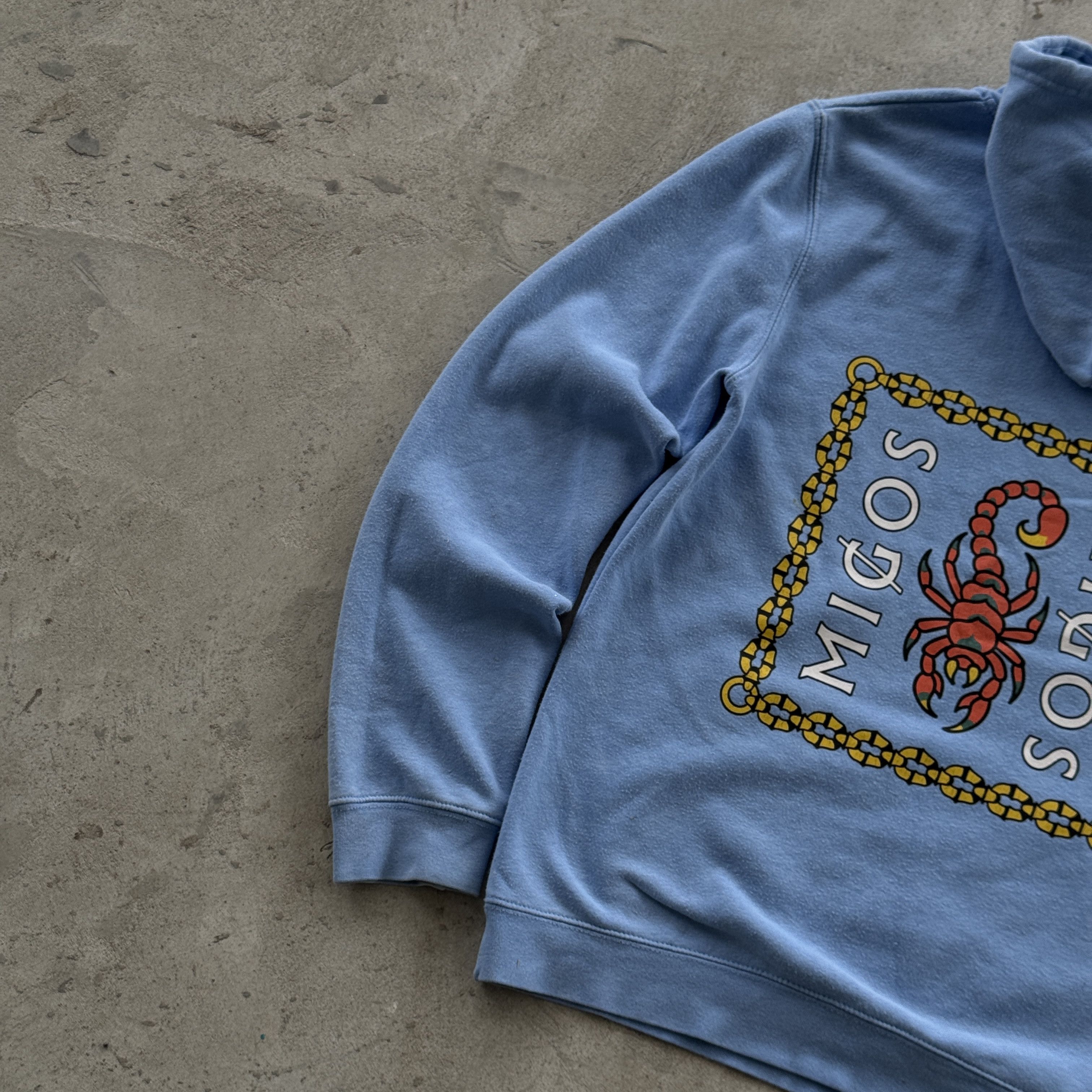 Migos Migos Rap Tour Merchandise Blue Hoodie Scorpion Rose Graphic Size US S / EU 44-46 / 1 - 4 Thumbnail