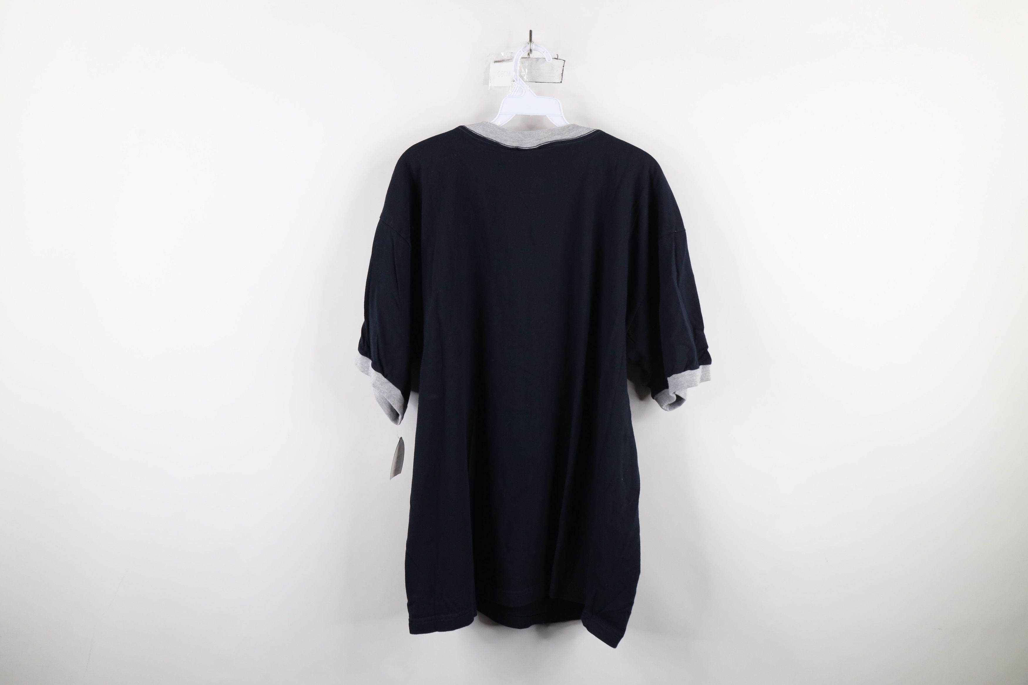 Vintage Deadstock Vintage 90s Y2K Streetwear Ringer T-Shirt Blue Size US XL / EU 56 / 4 - 9 Thumbnail