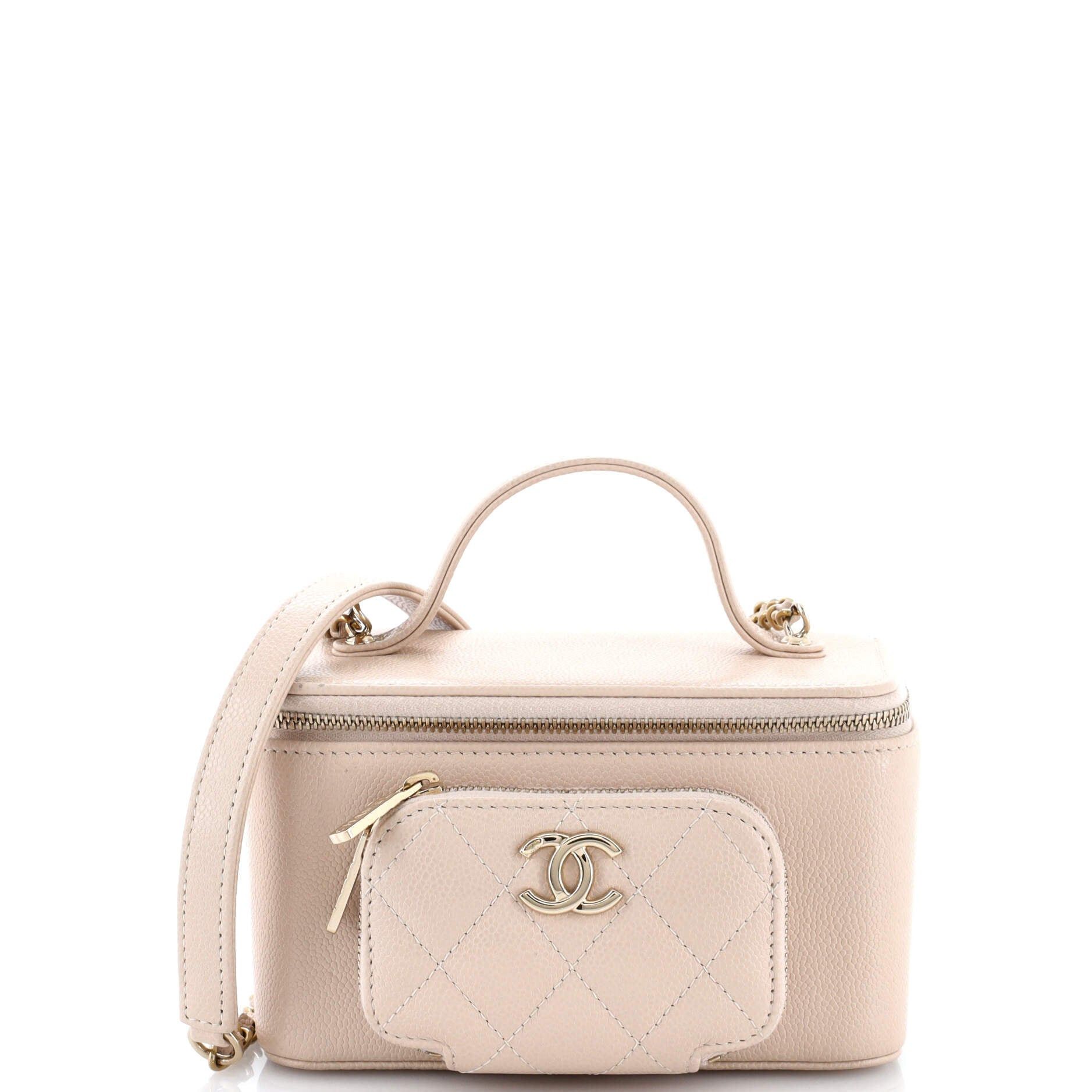 Business Affinity Top Handle Vanity Case with Chain