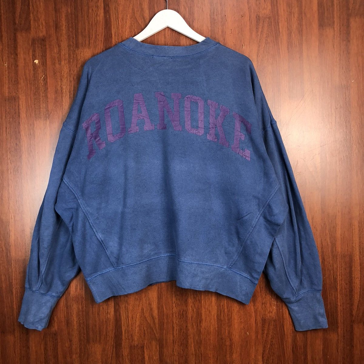 Japanese Brand Roanoke Studio Clip Blue vintage Sweatshirt #7530 Size US M / EU 48-50 / 2 - 1 Thumbnail