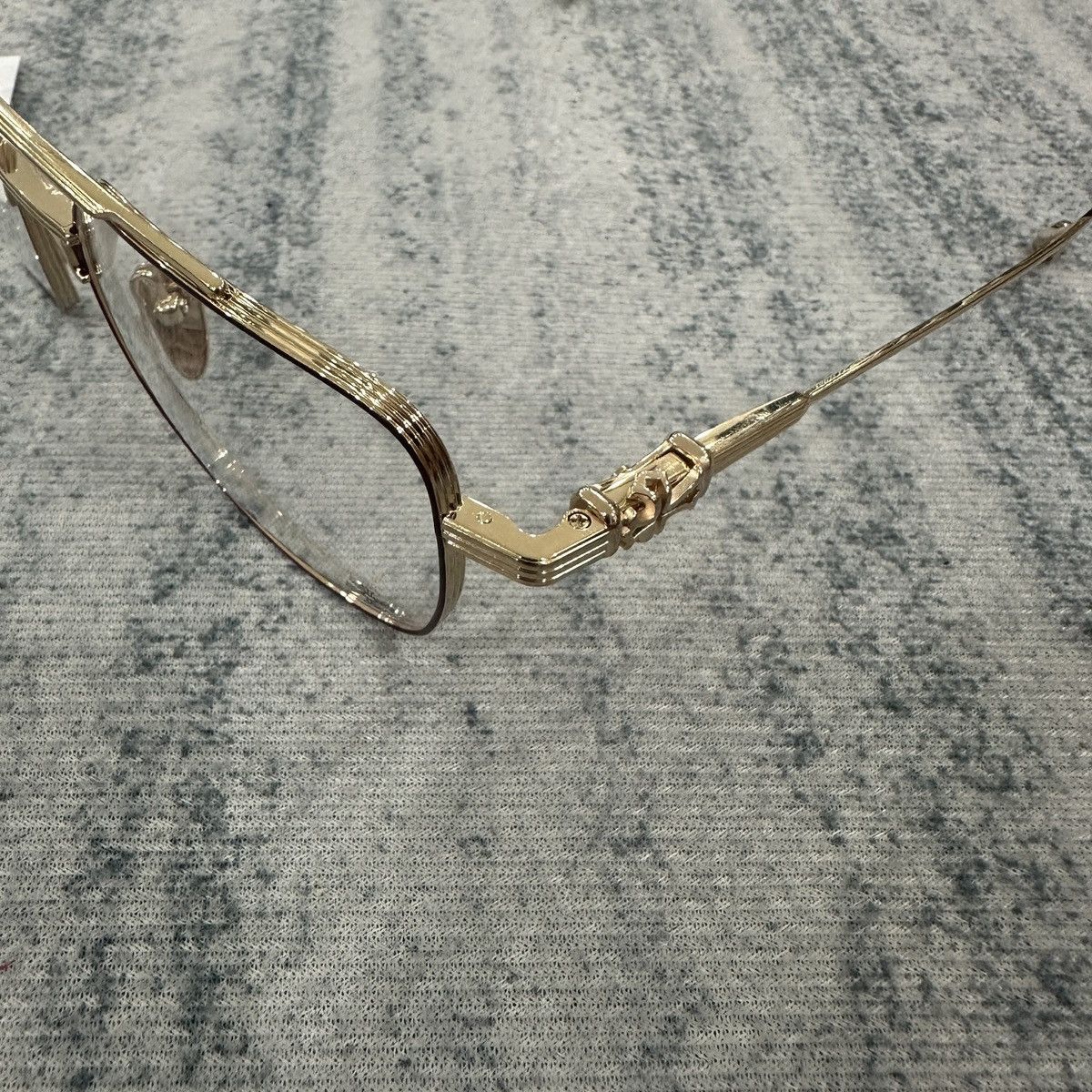 Chrome Hearts CHROME HEARTS MAGNUM II BORDELLO GOLD PLATED EYEGLASSES Size ONE SIZE - 3 Thumbnail