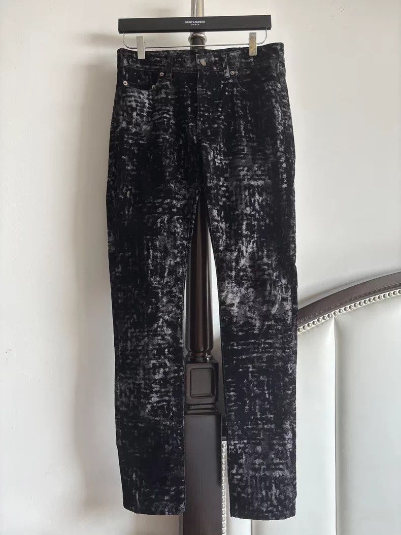 Saint Laurent Paris Saint Laurent 16FW Sequin Velvet Jeans Size US 30 / EU 46 - 1 Thumbnail