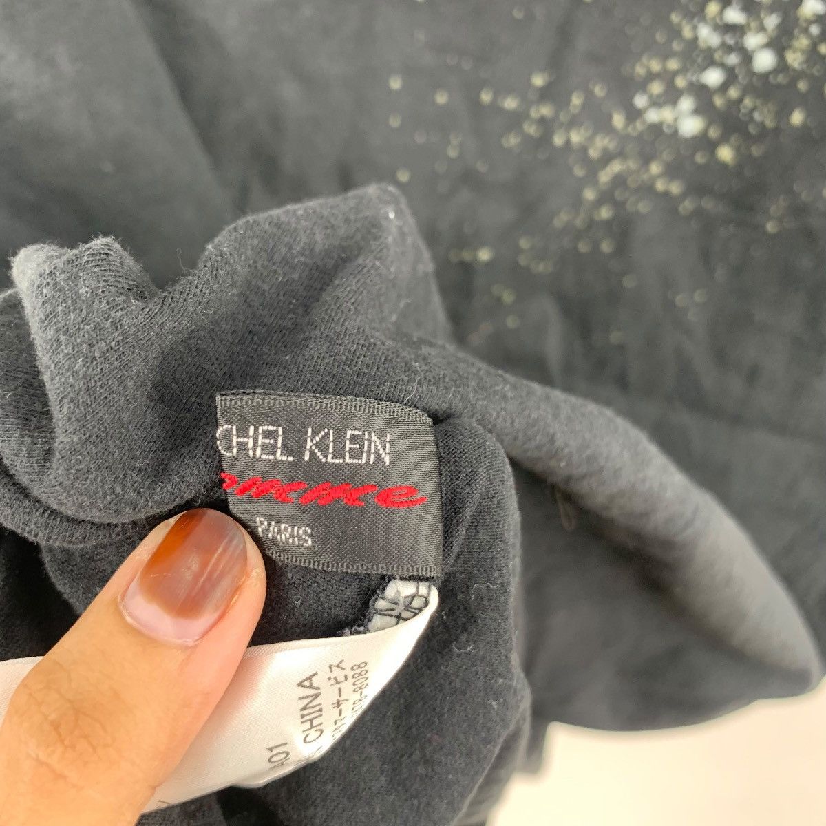 Michel Klein MICHEL KLEIN HOMME Collection Crest Distress Tee Shirt Top Size US XS / EU 42 / 0 - 11 Thumbnail