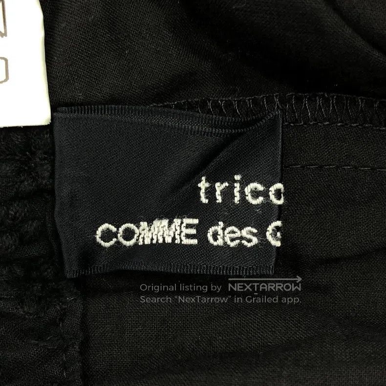 Comme des Garcons Comme Des Garcons size S Black 3D Embroidered Corduroy Loo Size 23" - 6 Thumbnail