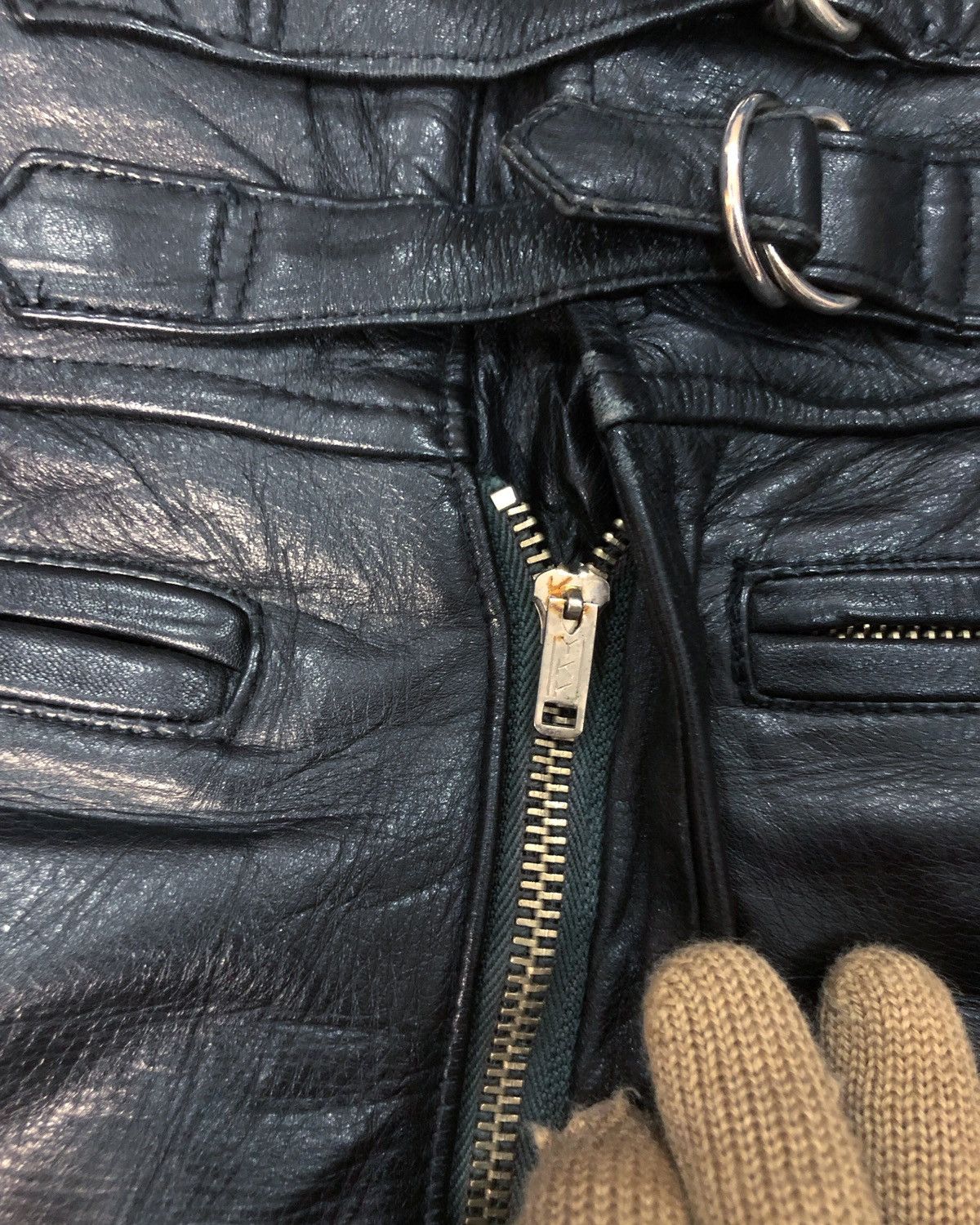 Japanese Brand Rare Vintage Nankai Japan Genuine Leather Motorcycle Pants Size US 29 - 6 Thumbnail