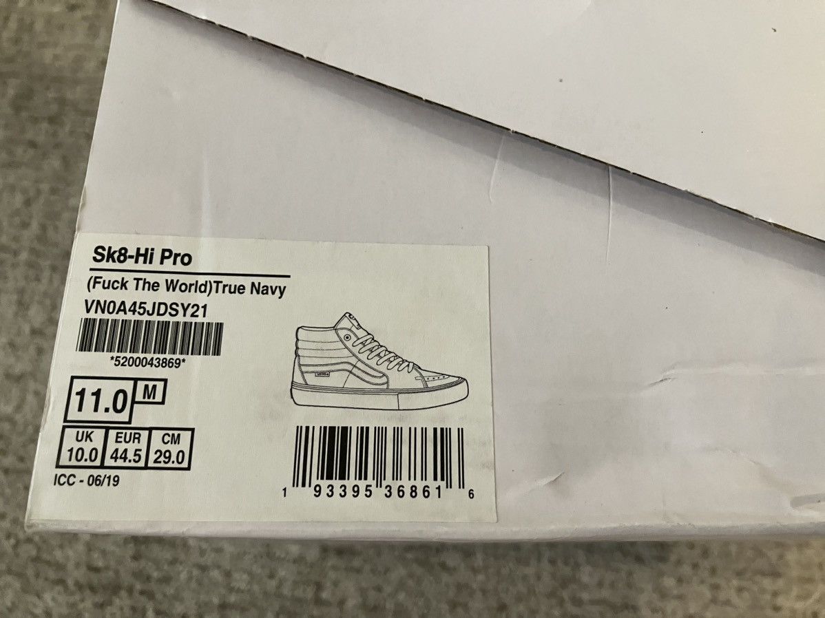 Supreme × Vans Vans Sk8-Hi Size US 11 / EU 44 - 9 Thumbnail