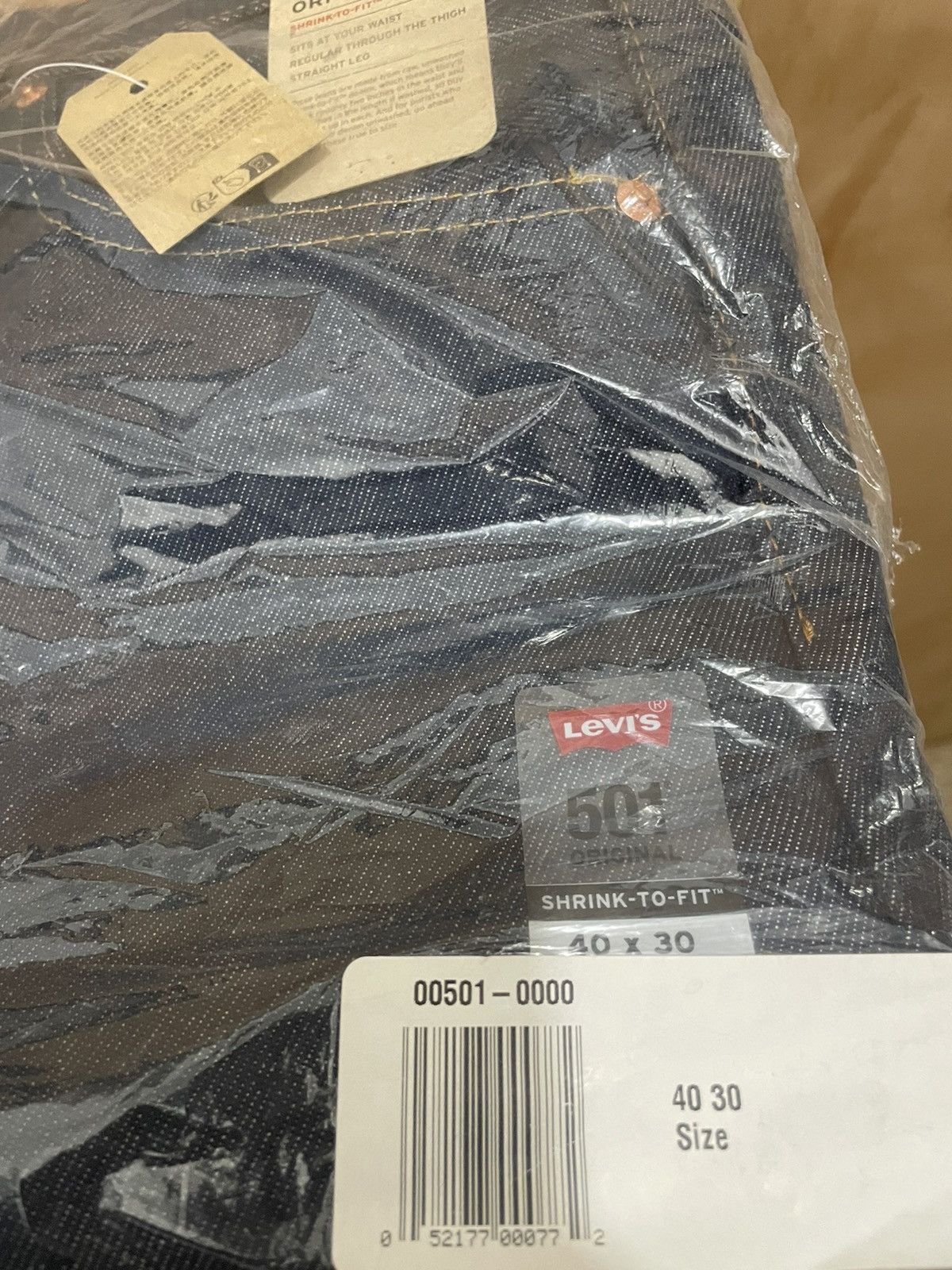 Levi's LEVIS 501 Original Shrink To Fit Jeans Men's Sz 40 X 30 Size US 30 / EU 46 - 4 Thumbnail