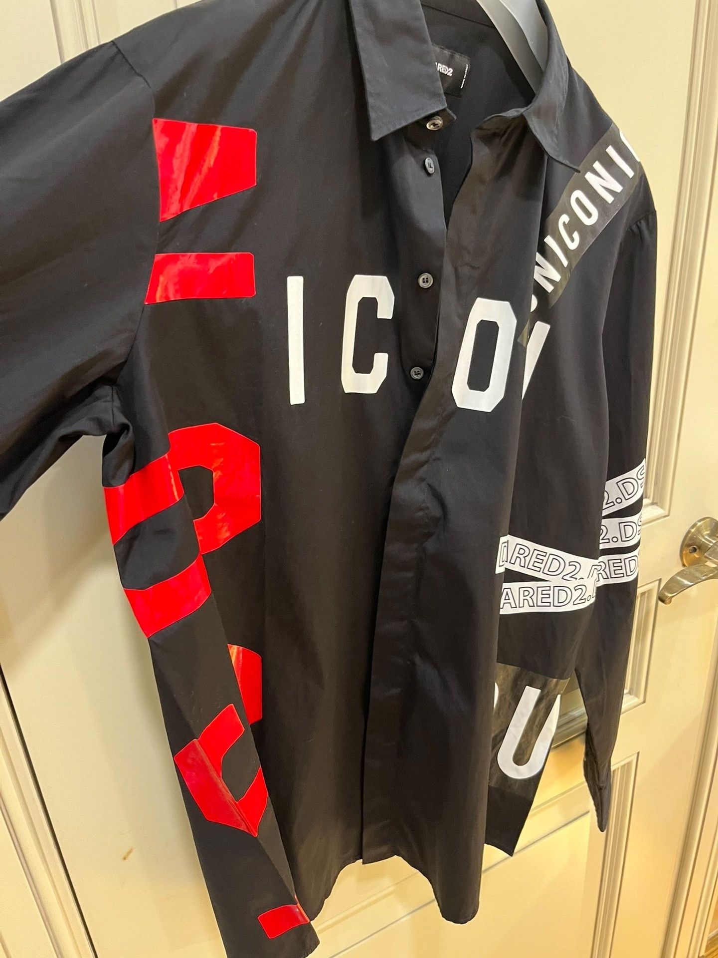 Dsquared2 Dsquared2 Classic Slogan Black Shirt Size US S / EU 44-46 / 1 - 3 Thumbnail