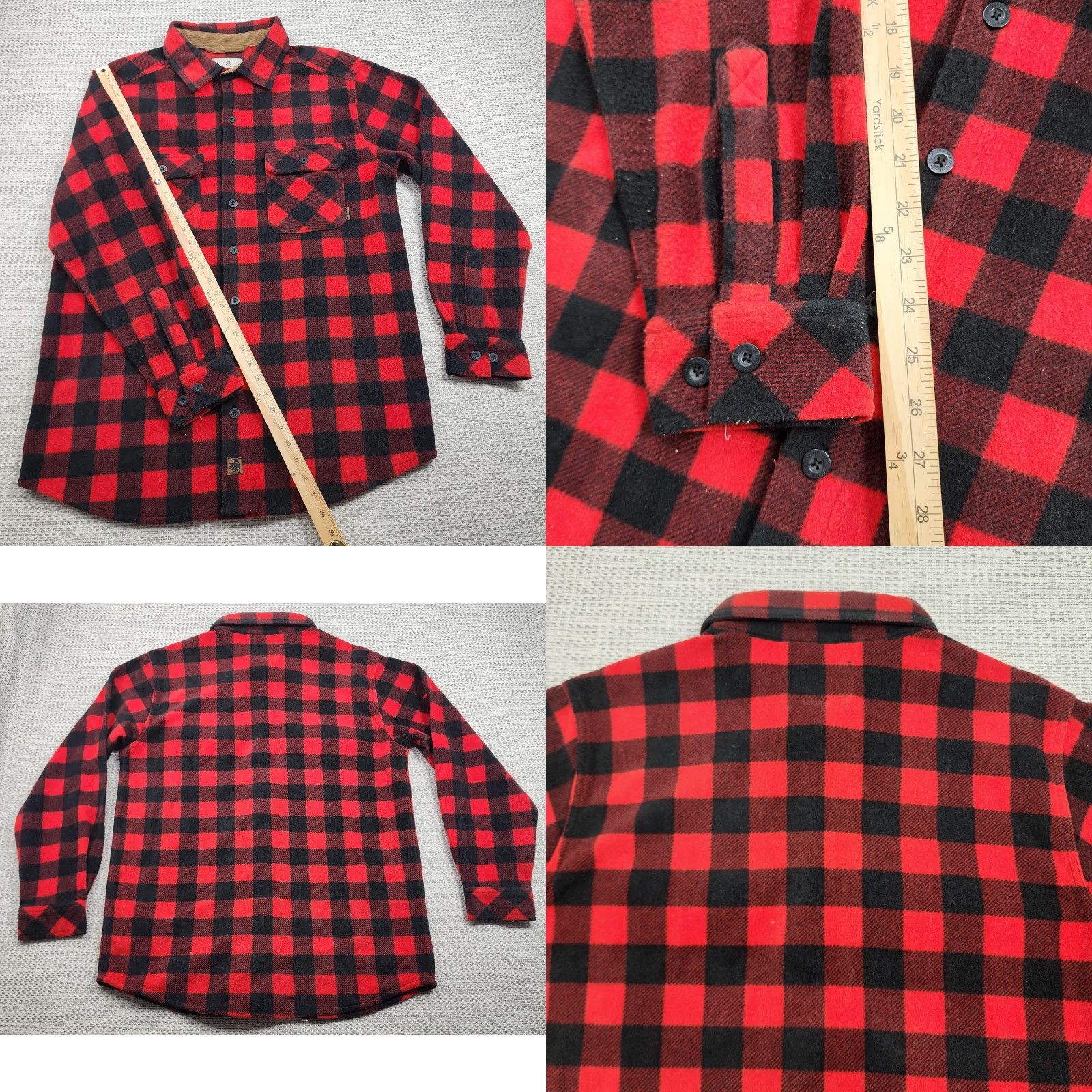 Vintage Legendary Whitetails Shirt Mens LT Red Buffalo Plaid Flannel Button-Up Long Sleeve Pockets All Seasons Heavyweight Workwear Size US L / EU 52-54 / 3 - 9 Thumbnail