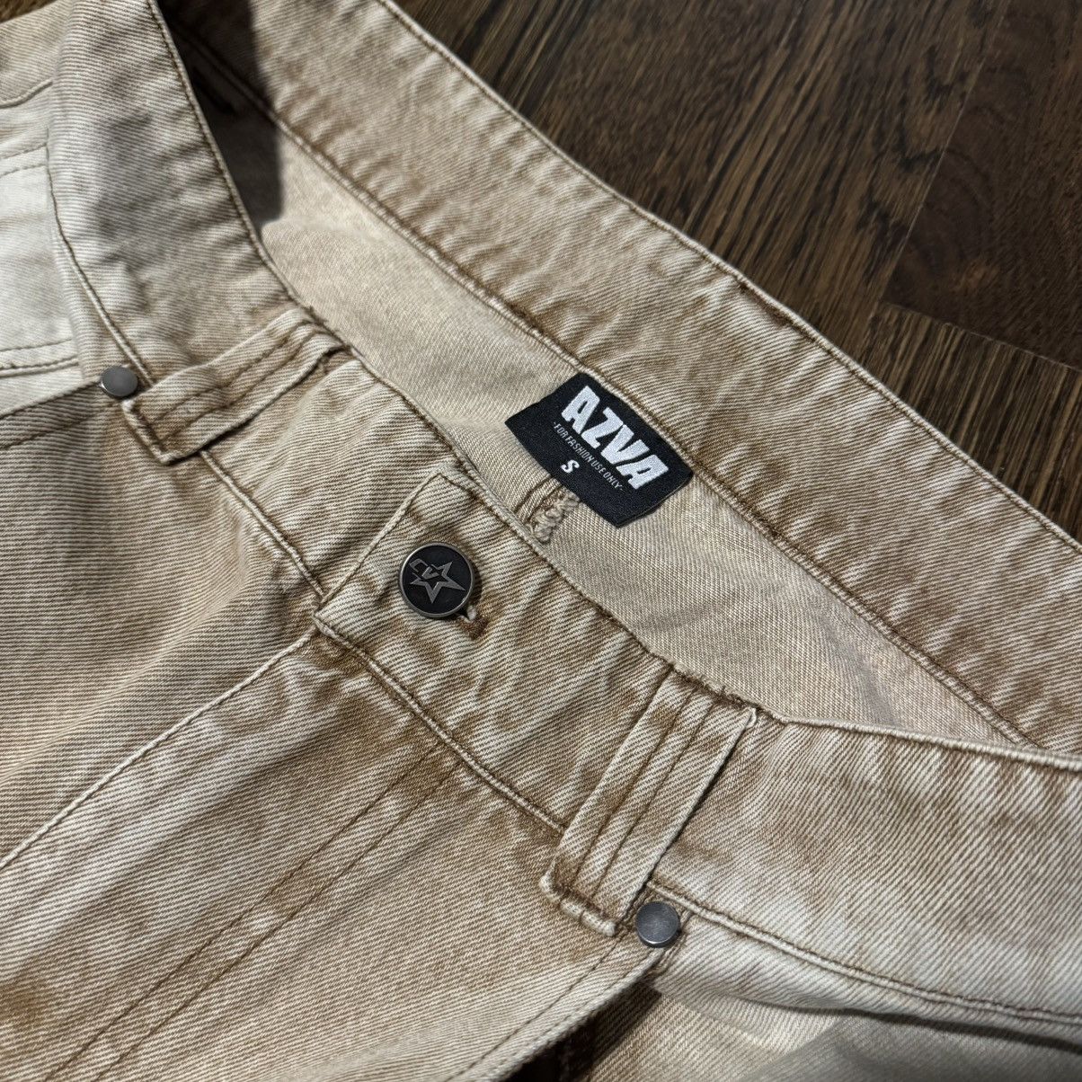 Other AZVA Multi Patch Cream Washed Denim Size US 32 / EU 48 - 5 Thumbnail