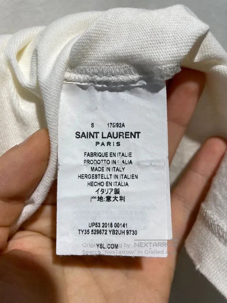Saint Laurent Paris Saint Laurent Cotton Short Sleeve T. Size US M / EU 48-50 / 2 - 8 Thumbnail