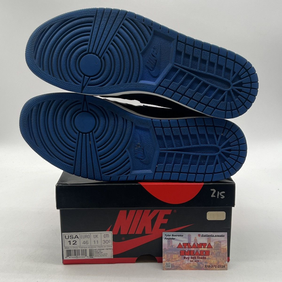 Nike Air Jordan 1 high Royal Size US 12 / EU 45 - 8 Thumbnail
