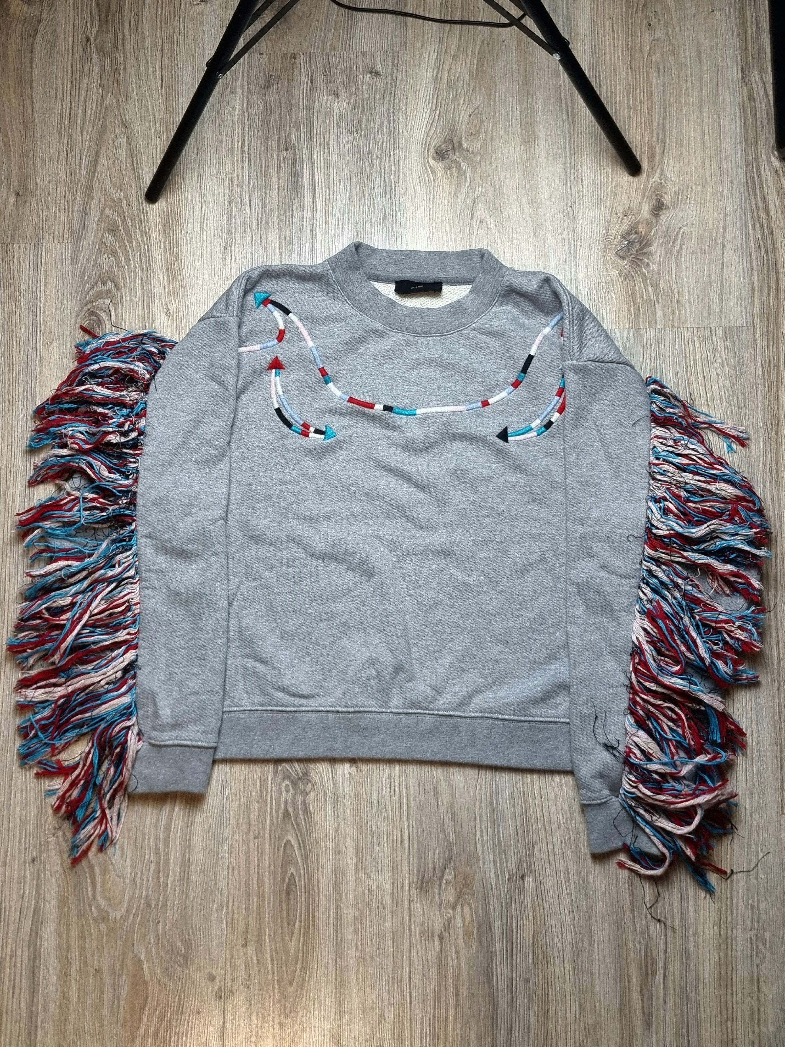 Alanui Alanui fringe sweatshirt avant garde affliction Size S / US 4 / IT 40 - 1 Thumbnail