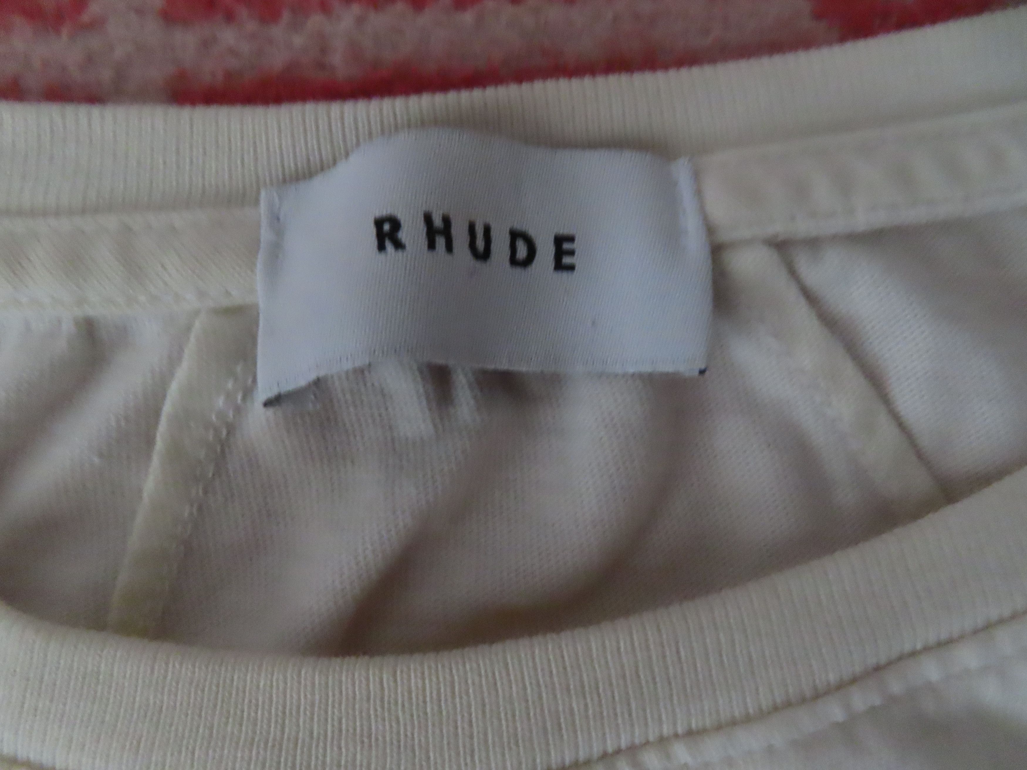 Designer rhude cream eagle tee tshirt made in usa Size US L / EU 52-54 / 3 - 7 Thumbnail