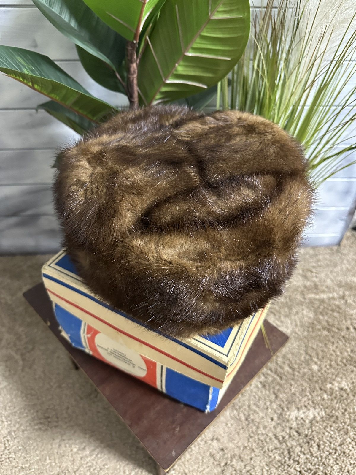 Vintage Very Rare USSR Hat Fux 80’s clothing Avant-Garde Style. Size ONE SIZE - 2 Thumbnail