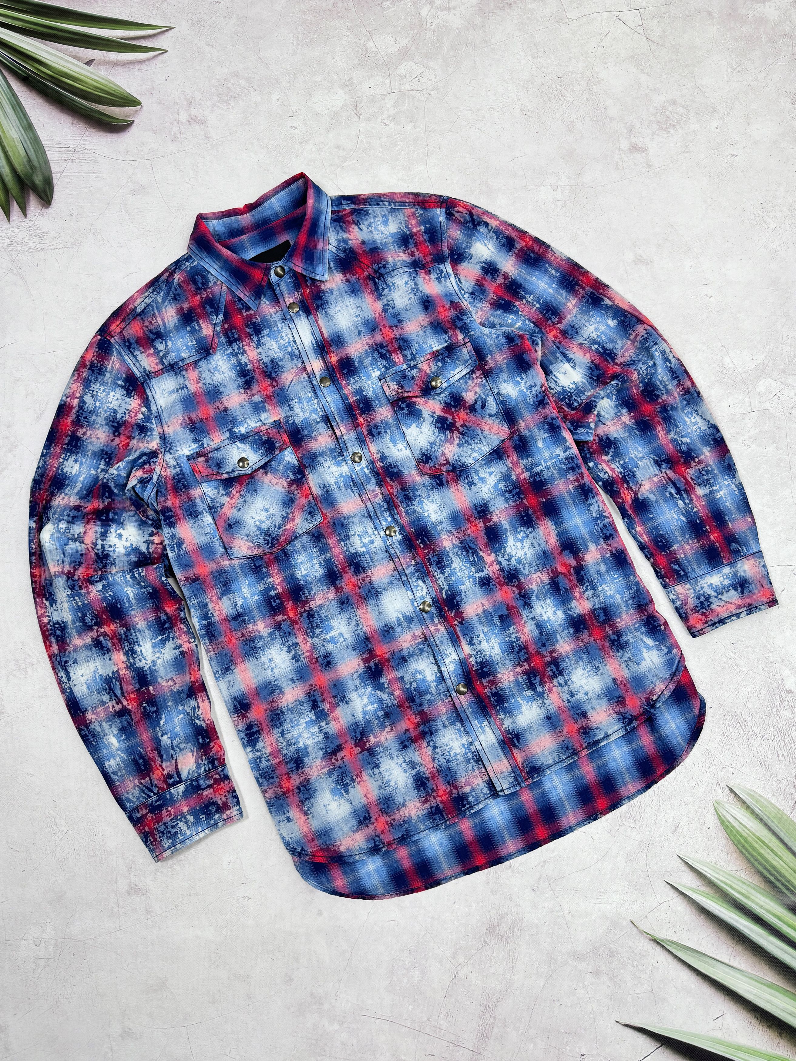 Diesel × Diesel Black Gold Diesel Black Gold Shirt Western Snap Checkered Designed Size US L / EU 52-54 / 3 - 2 Thumbnail