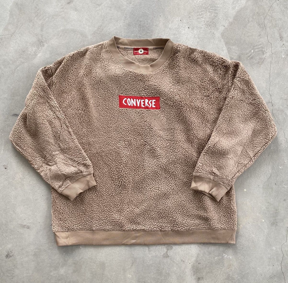 Converse VINTAGE CONVERSE FLEECE BOX LOGO SWEATSHIRT Size US M / EU 48-50 / 2 - 1 Thumbnail