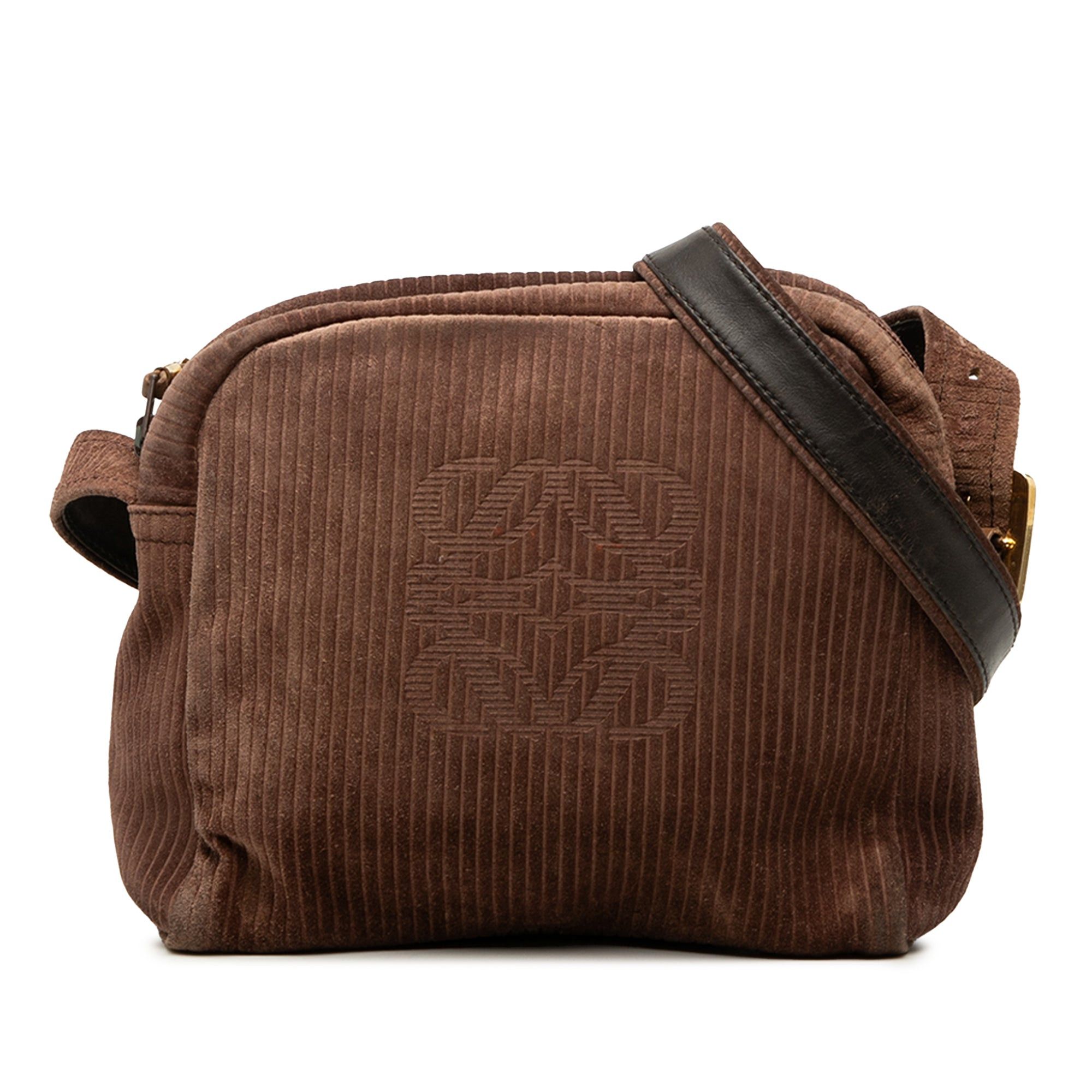 Loewe Corduroy Anagram Shoulder Bag Size ONE SIZE - 1 Thumbnail